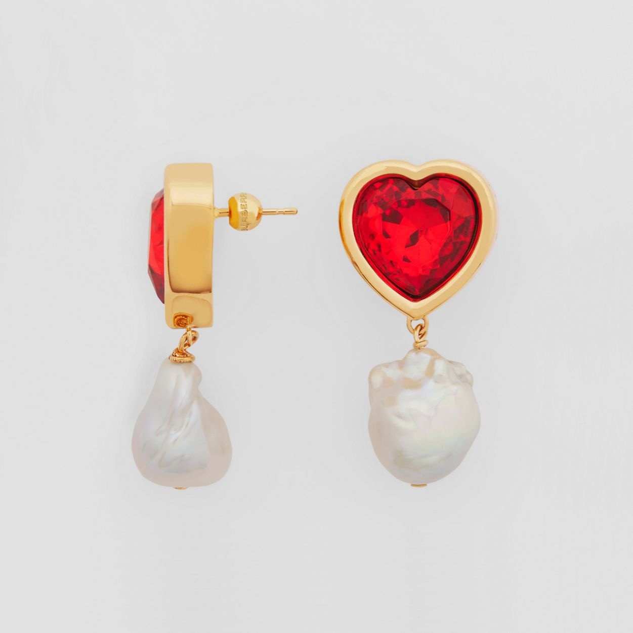 Crystal and Pearl Detail Gold-plated Earrings - Online Exclusive - 3