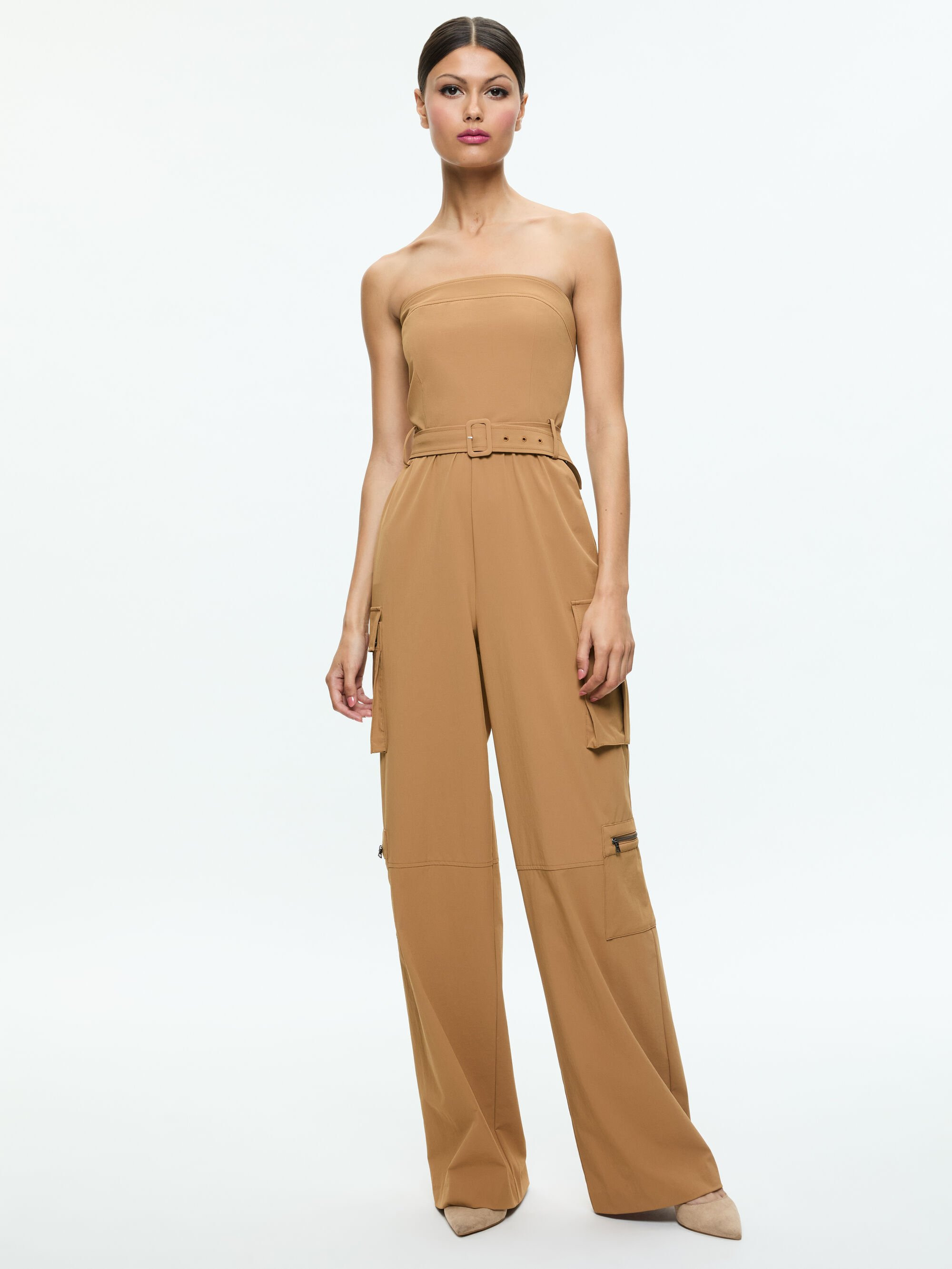SACHIKO STRAPLESS CARGO JUMPSUIT - 2