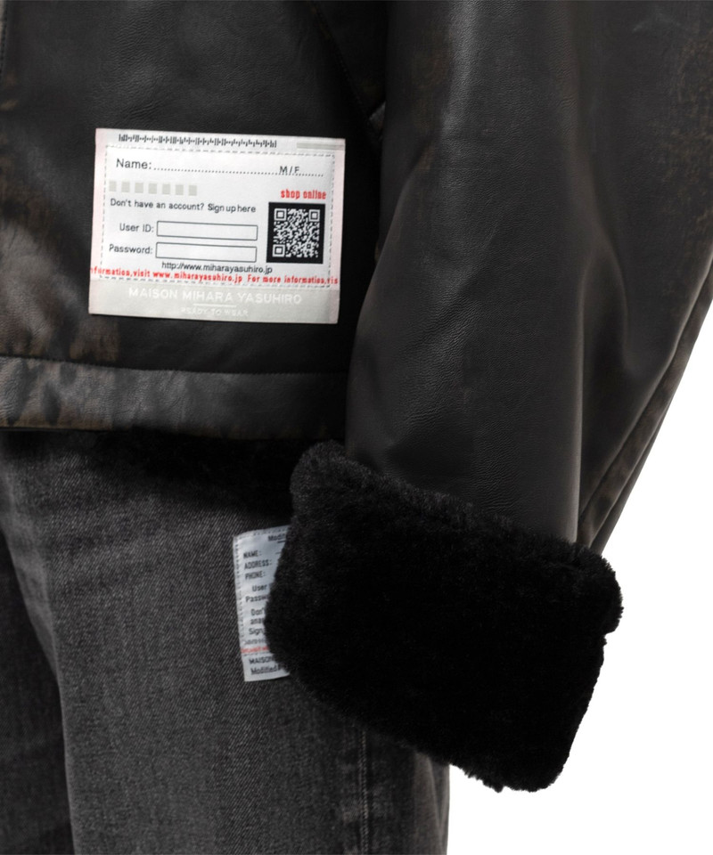 Coated Big Zip Boa Jacket 8