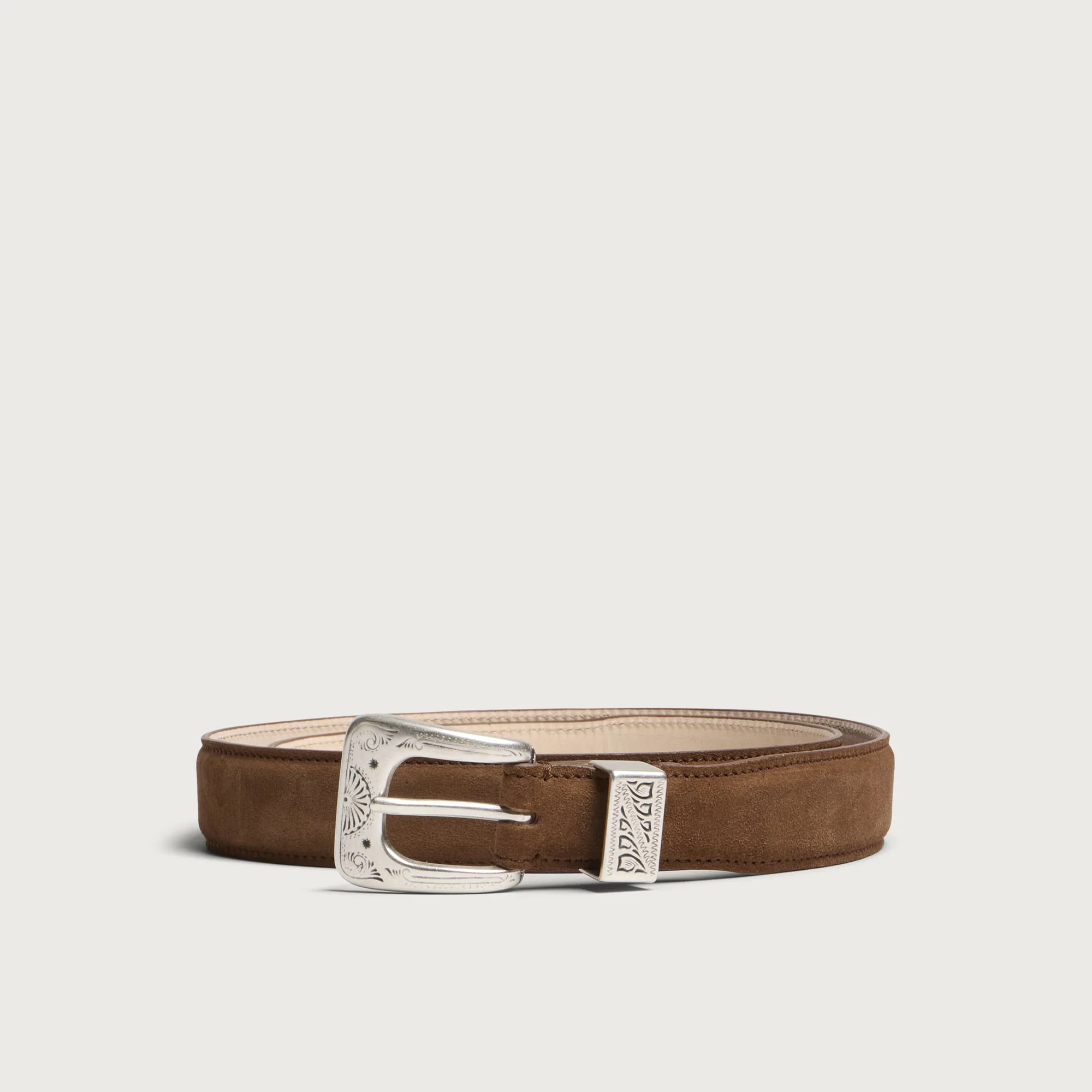 Drake's Suede Western Belt - 1