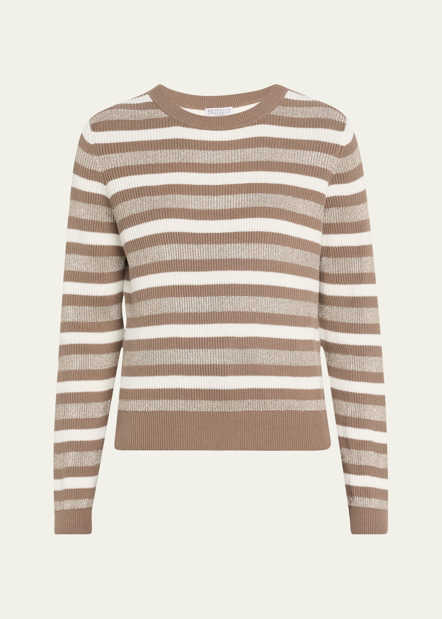 Winter Marina Cotton Stripe Long Sleeve Sweater - 1