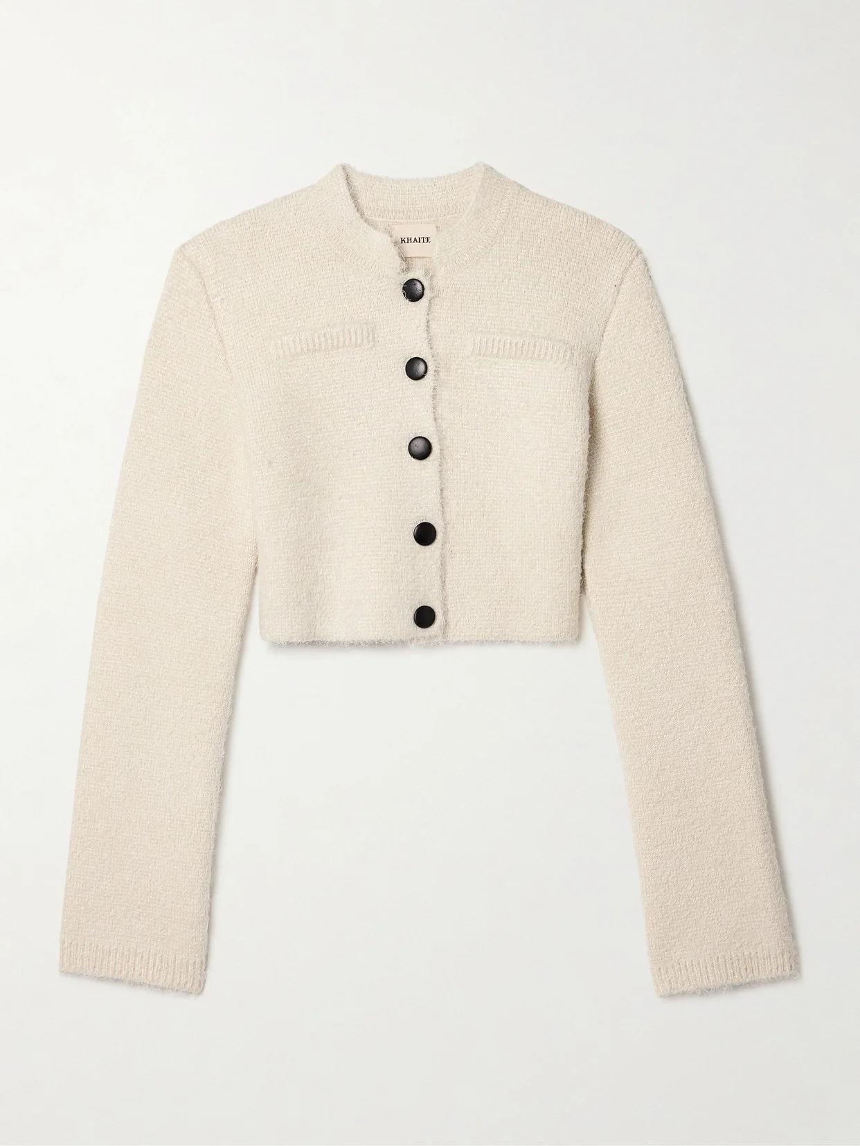 Ello Brushed Silk And Cashmere-blend Cardigan - 1