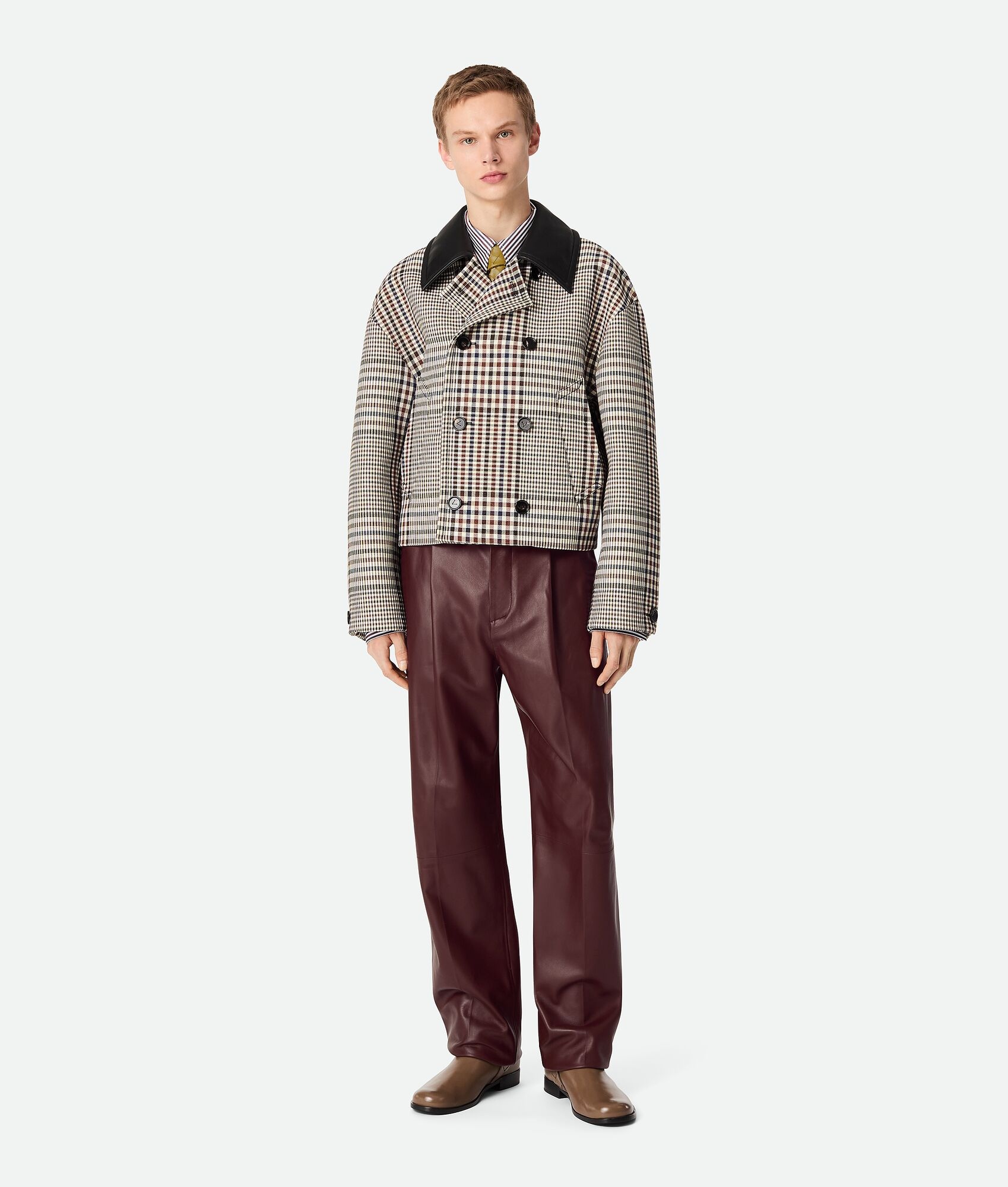 Cotton Check Blouson - 4