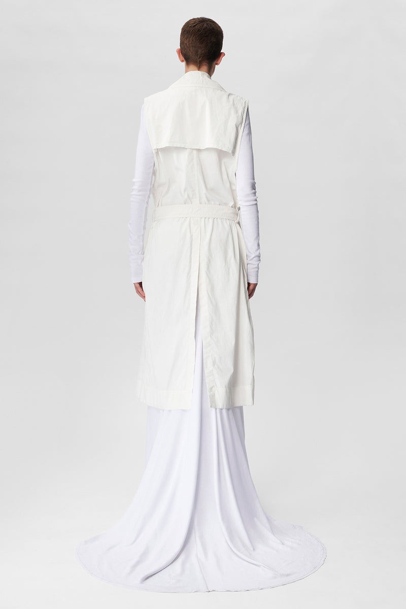 Marie Rose Sleeveless Trench Coat - 3