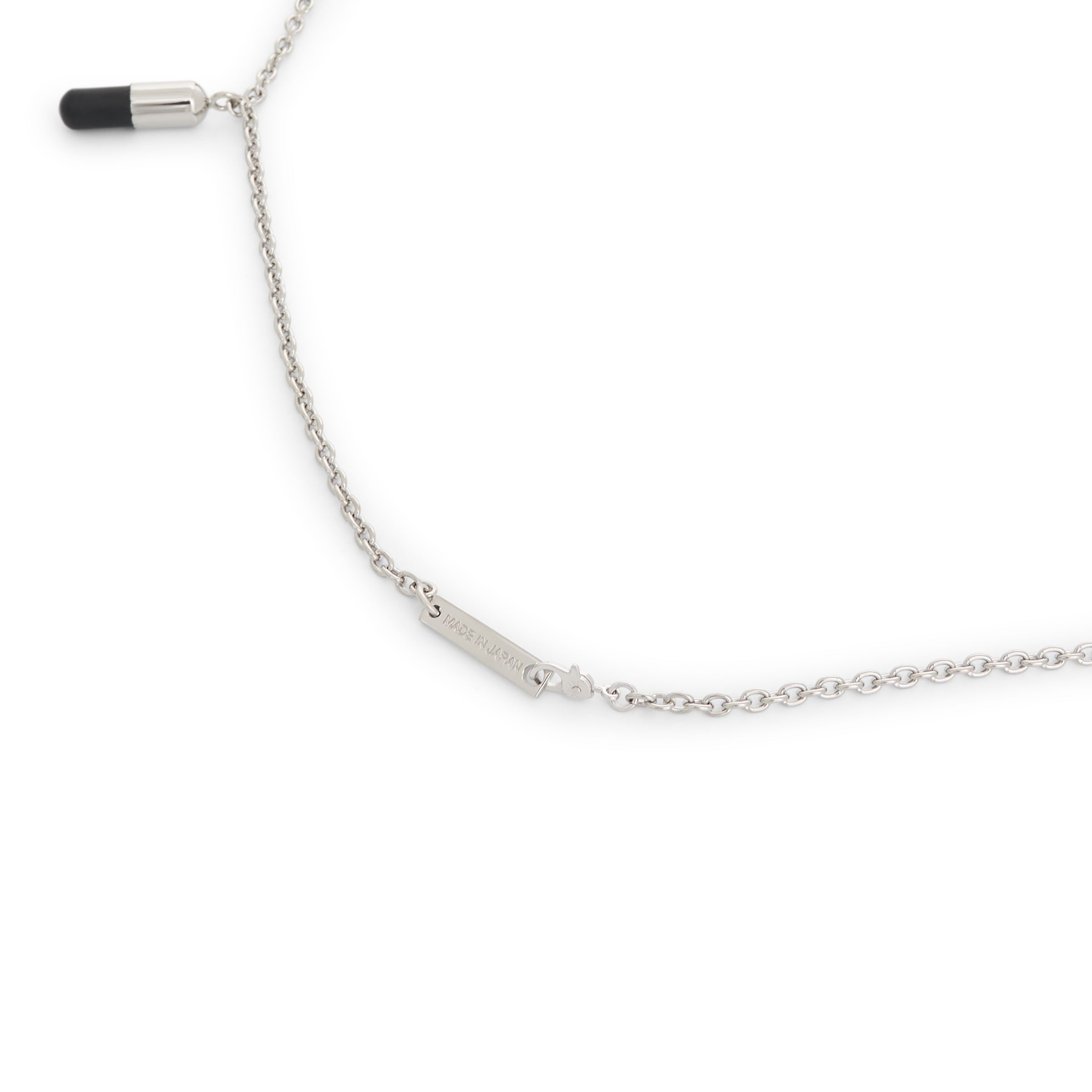 Multipill Charm Necklace in Silver/Black - 4