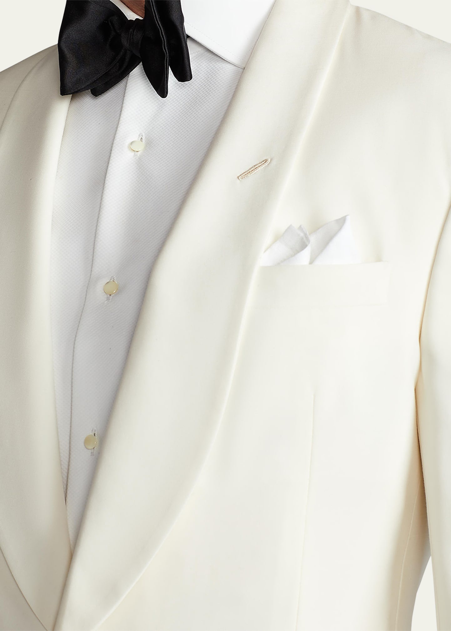 Men's Wool-Silk Shawl Dinner Jacket - 5