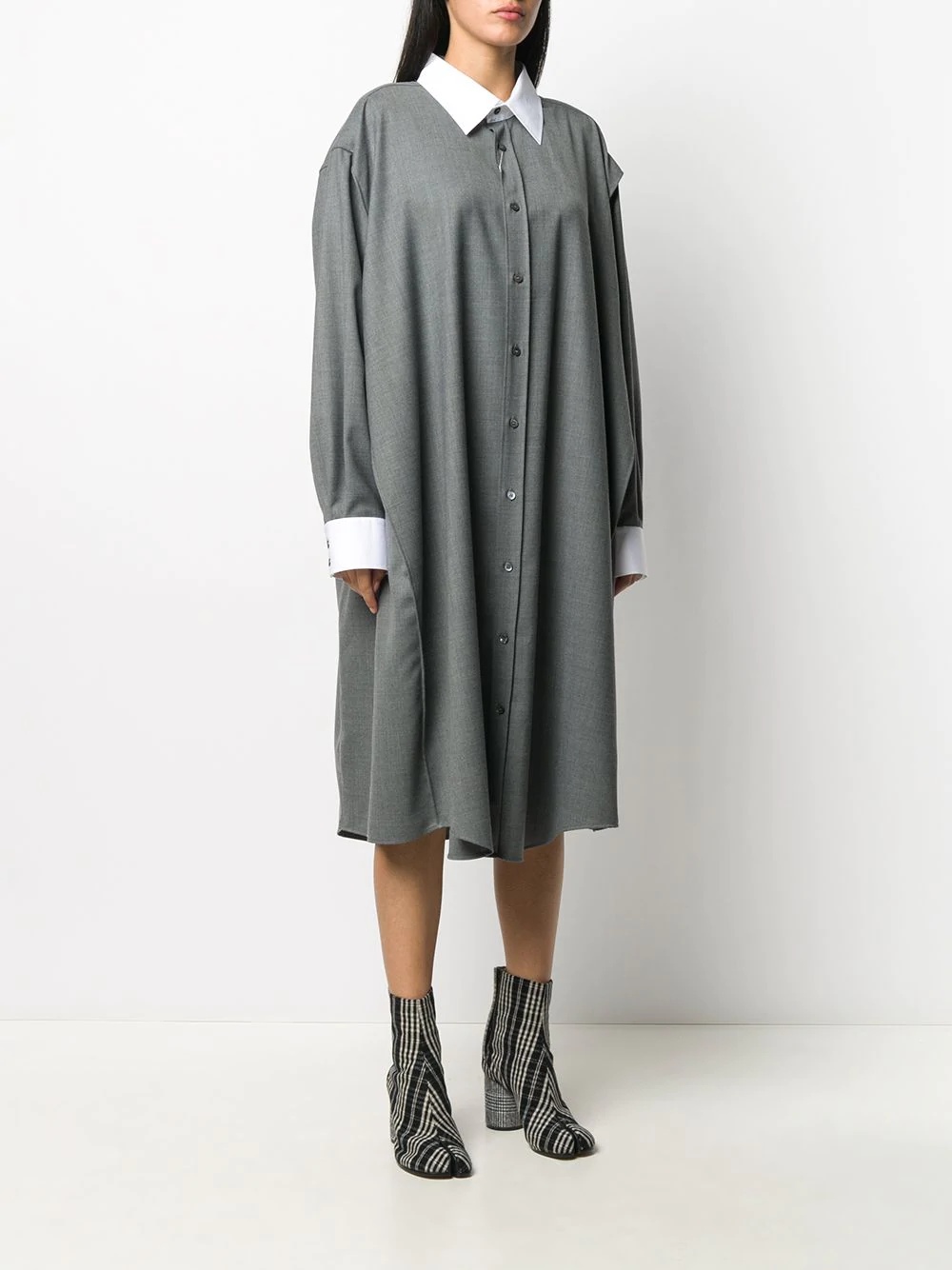 oversized shirt dress - 3