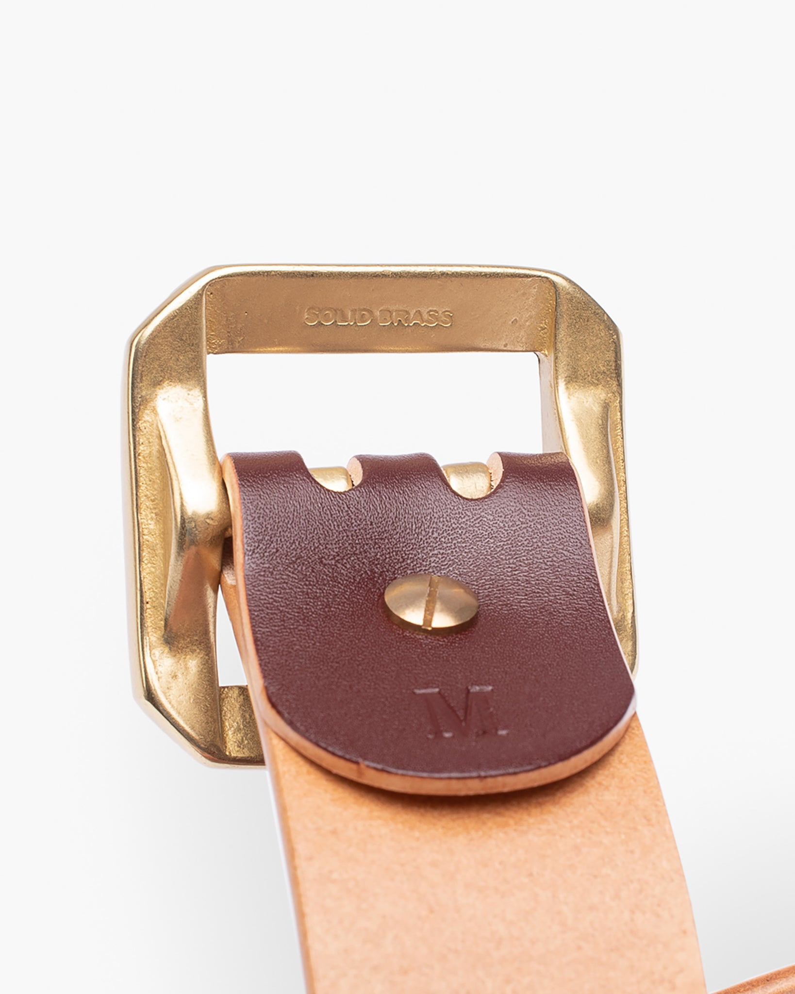 OGL-BELT-DPGAR-BRN OGL Double Prong Garrison Buckle  Leather Belt - Hand-Dyed Brown - 7