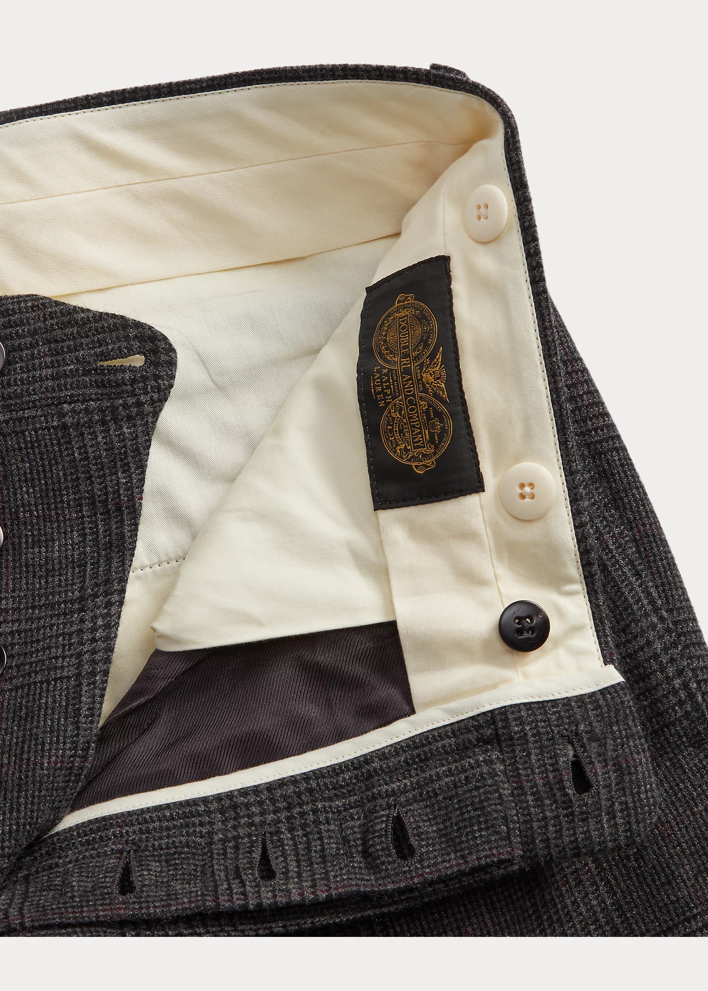 Slim Fit Plaid Tweed Suit Trouser - 7