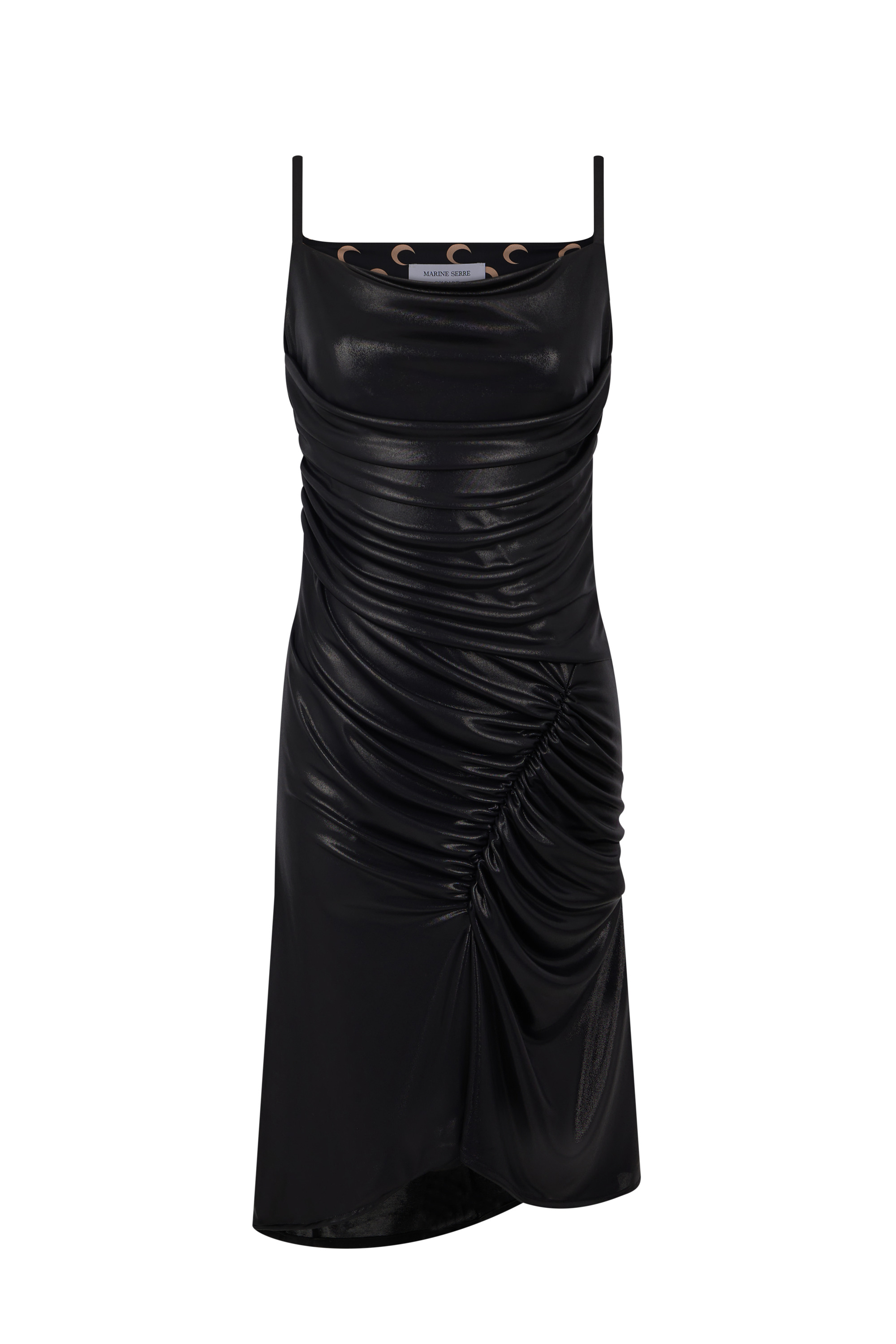 Regenerated Jersey Draped Pleated Dress - 1