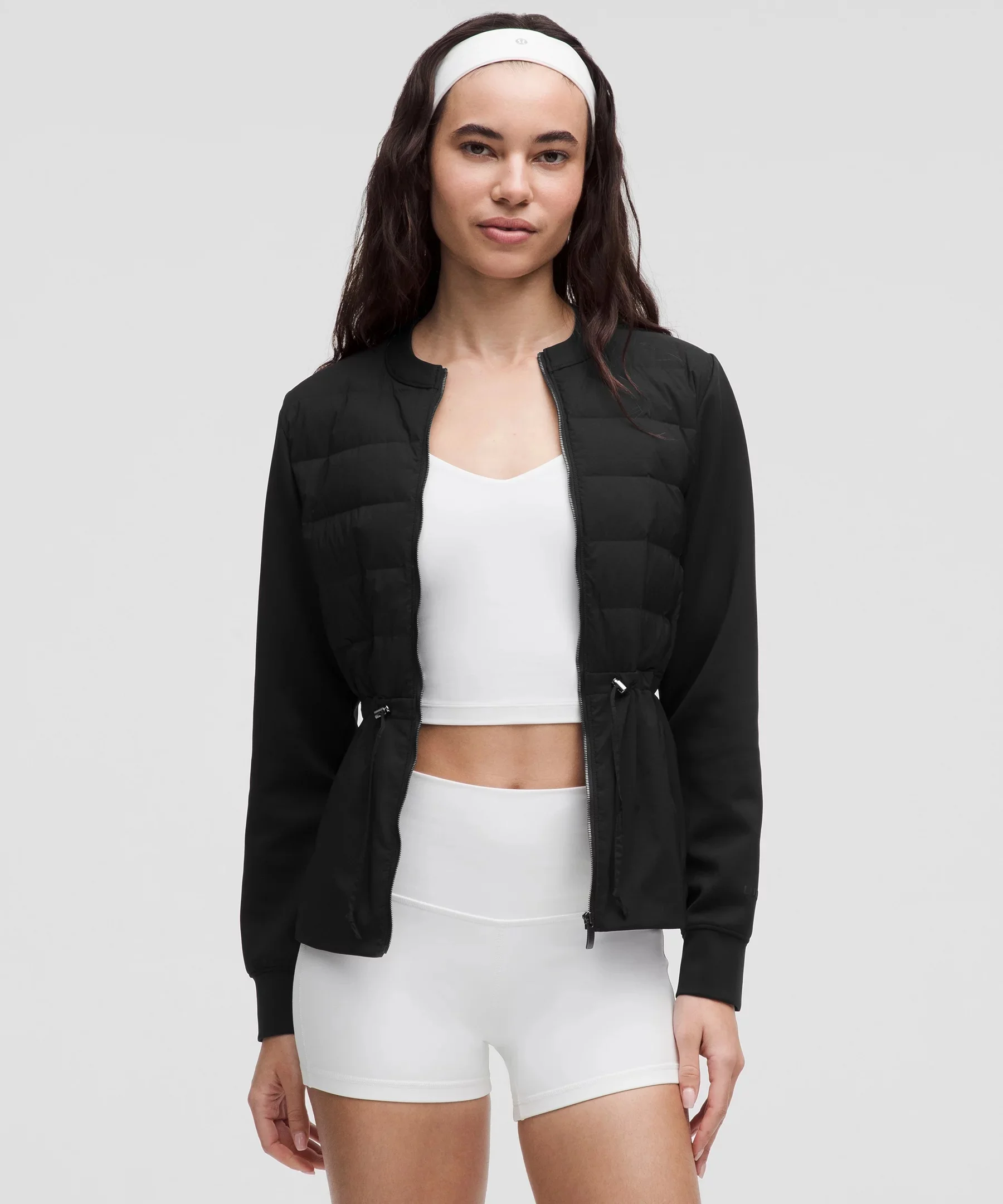 Down-Filled Cinch-Waist Jacket - 1