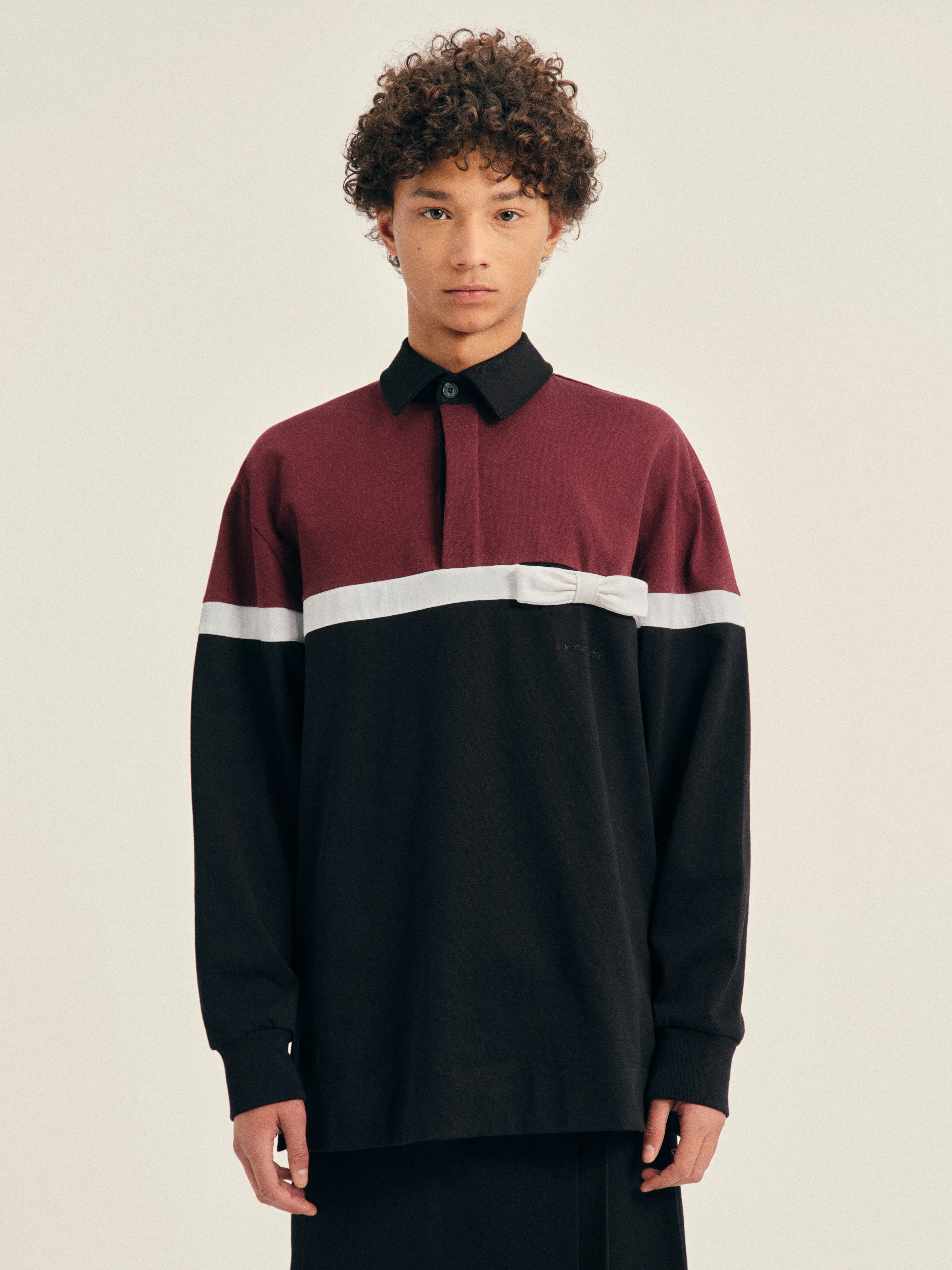 Bow Stripe Rugby Shirt - 1