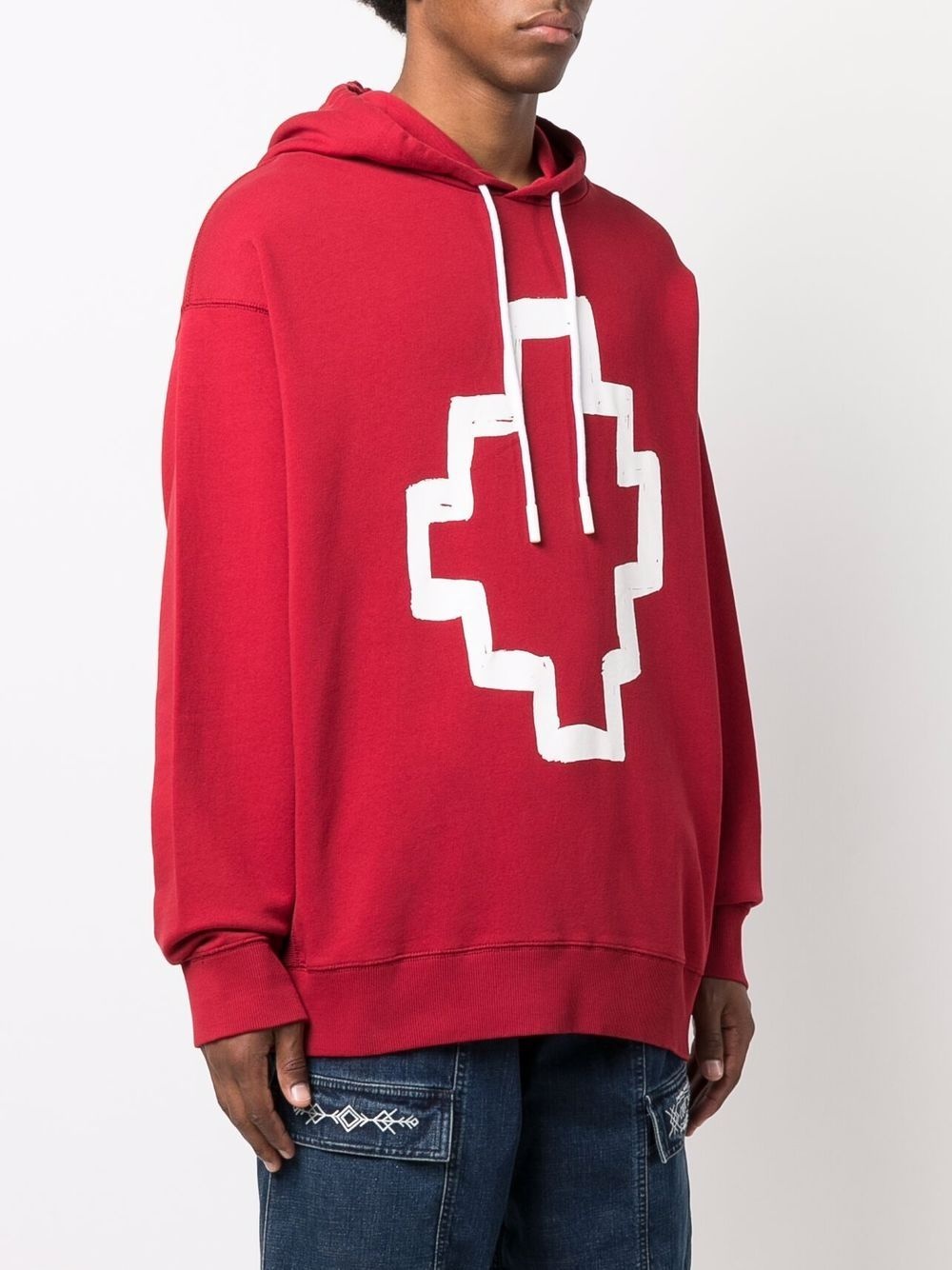 cross-motif hoodie - 3