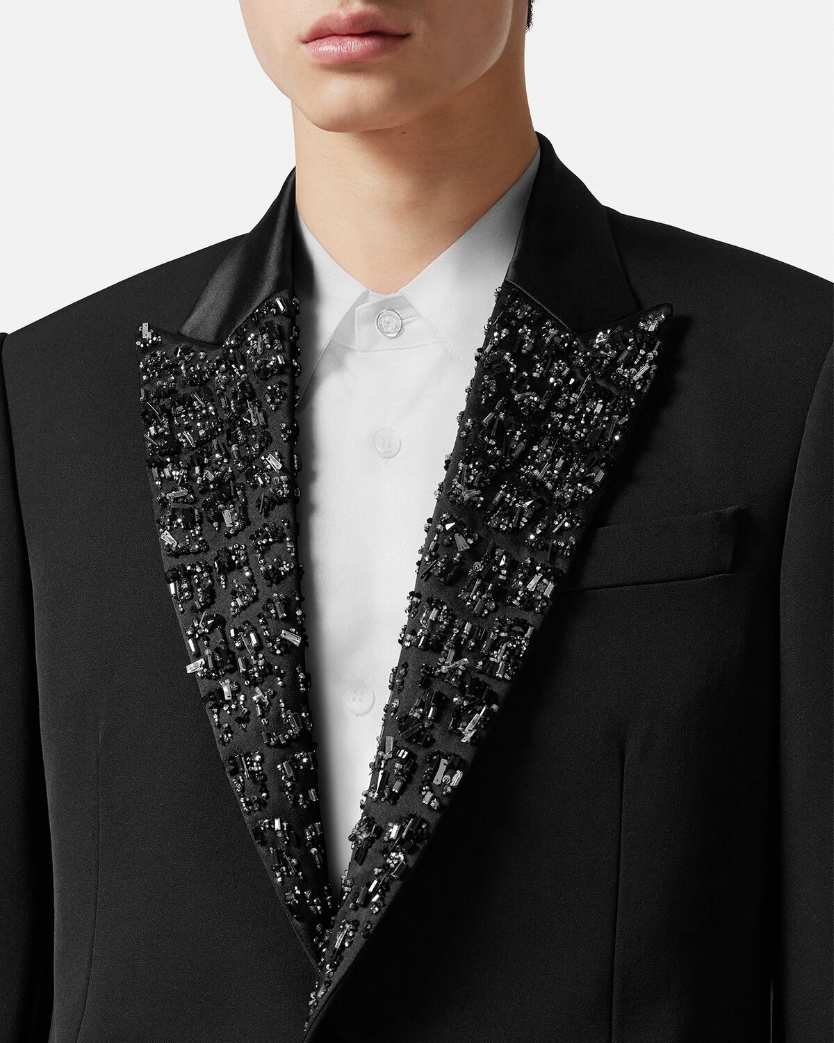 Crystal Single-Breasted Blazer - 5