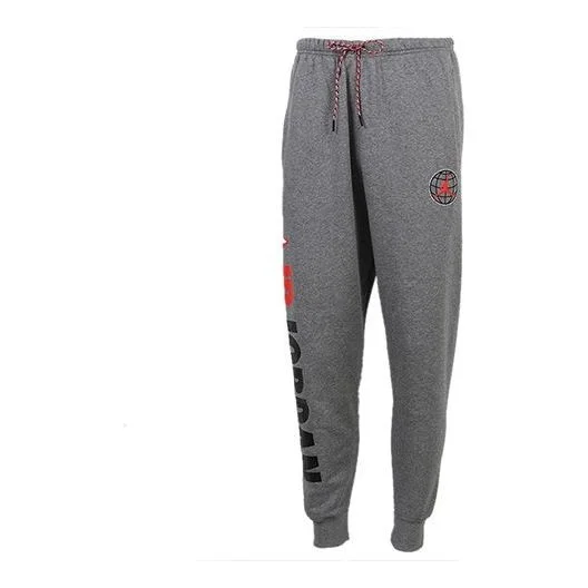 Air Jordan Winter Utility Athleisure Casual Sports Stay Warm Fleece Lined Long Pants Gray CT3496-091 - 1