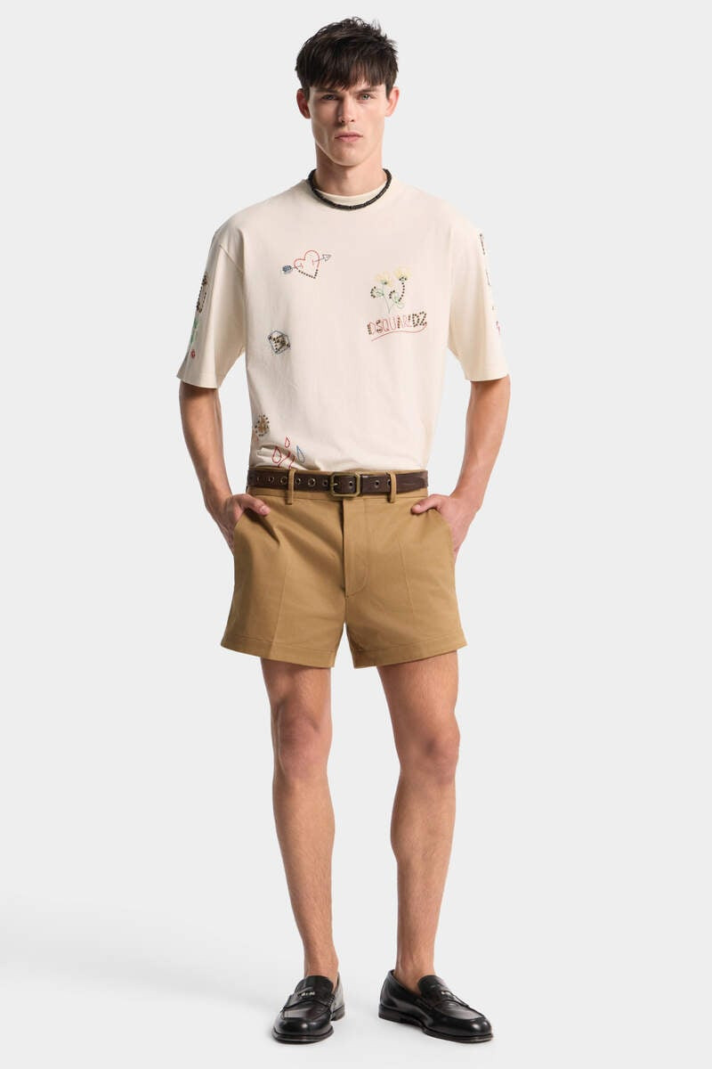 TAILORED COTTON TENNIS SHORTS 3