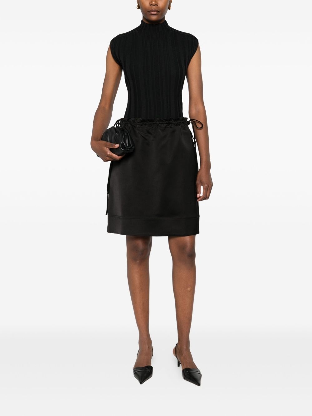drawstring mini skirt - 2