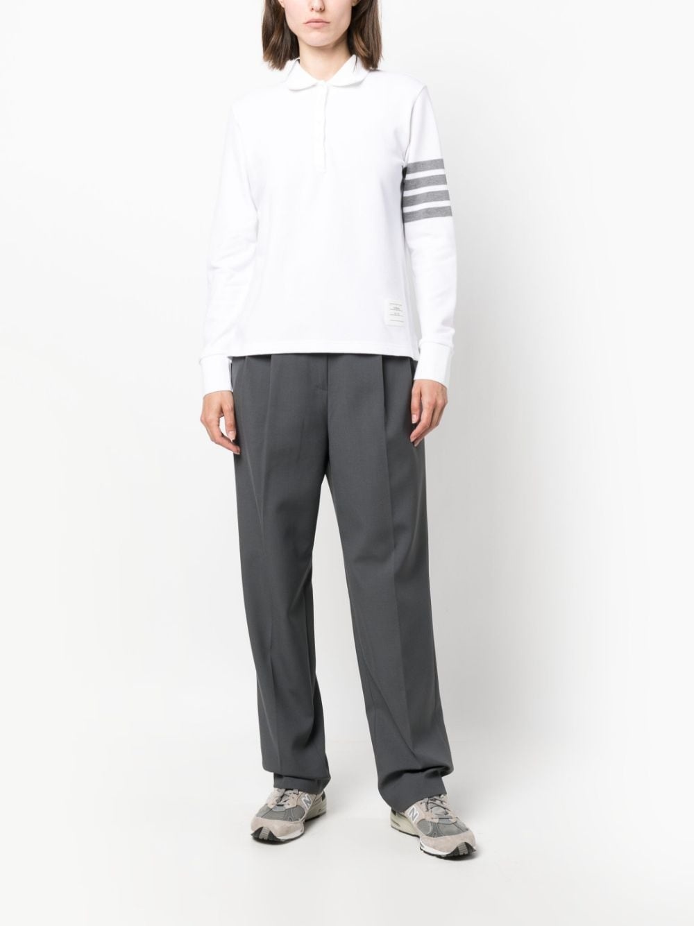4-Bar long-sleeved polo shirt - 2