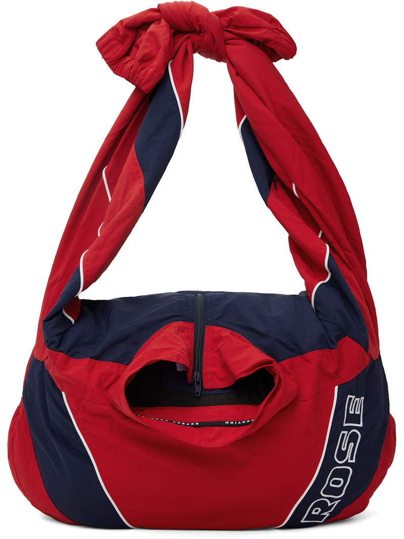 Red & Navy Track Jacket Tote 1
