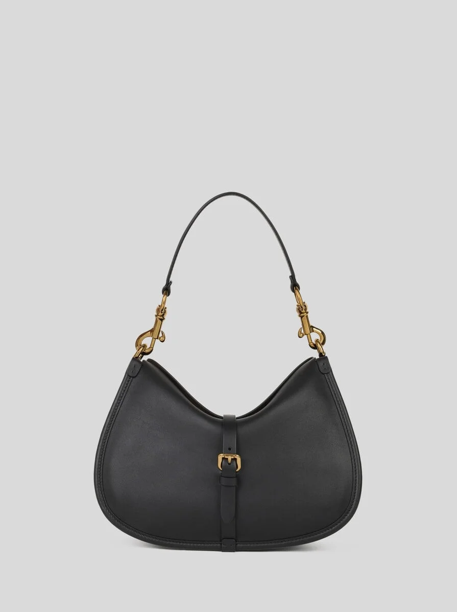 MEDIUM LEATHER PONY BAG - 1