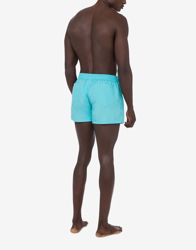 Moschino SWIM BOXER IN NYLON BLACK LETTERING outlook