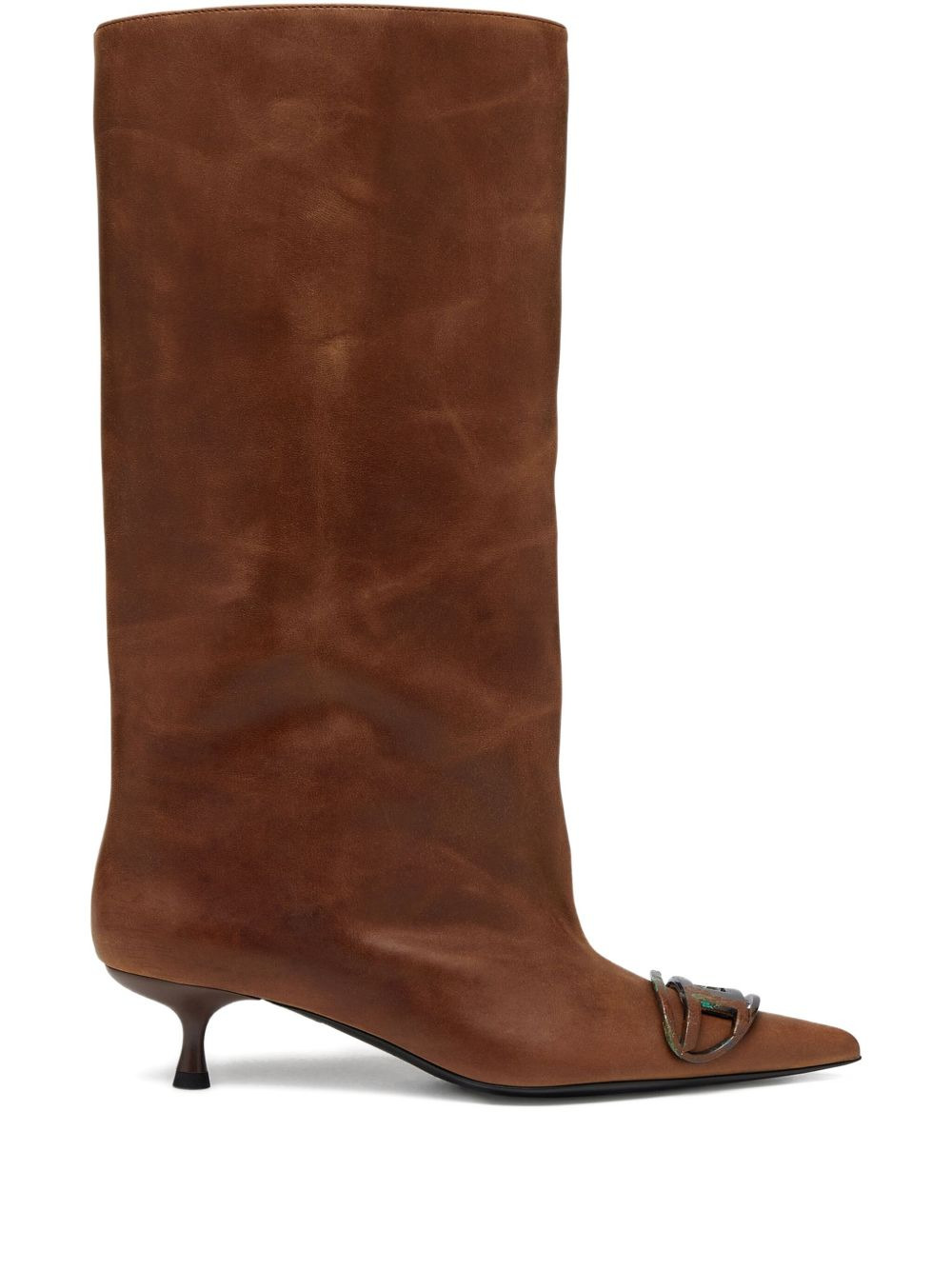 39mm Venus leather knee-high boots - 1