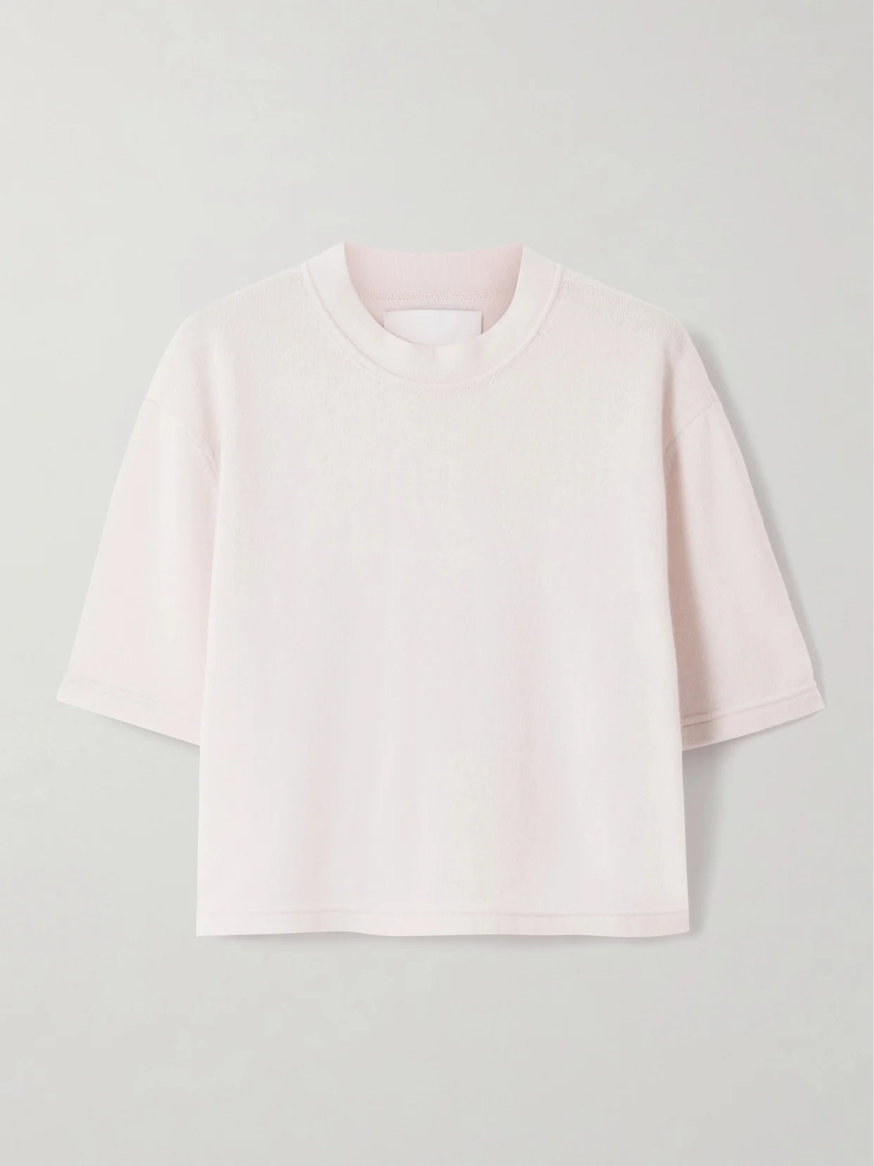 Cropped Cashmere T-shirt - 1