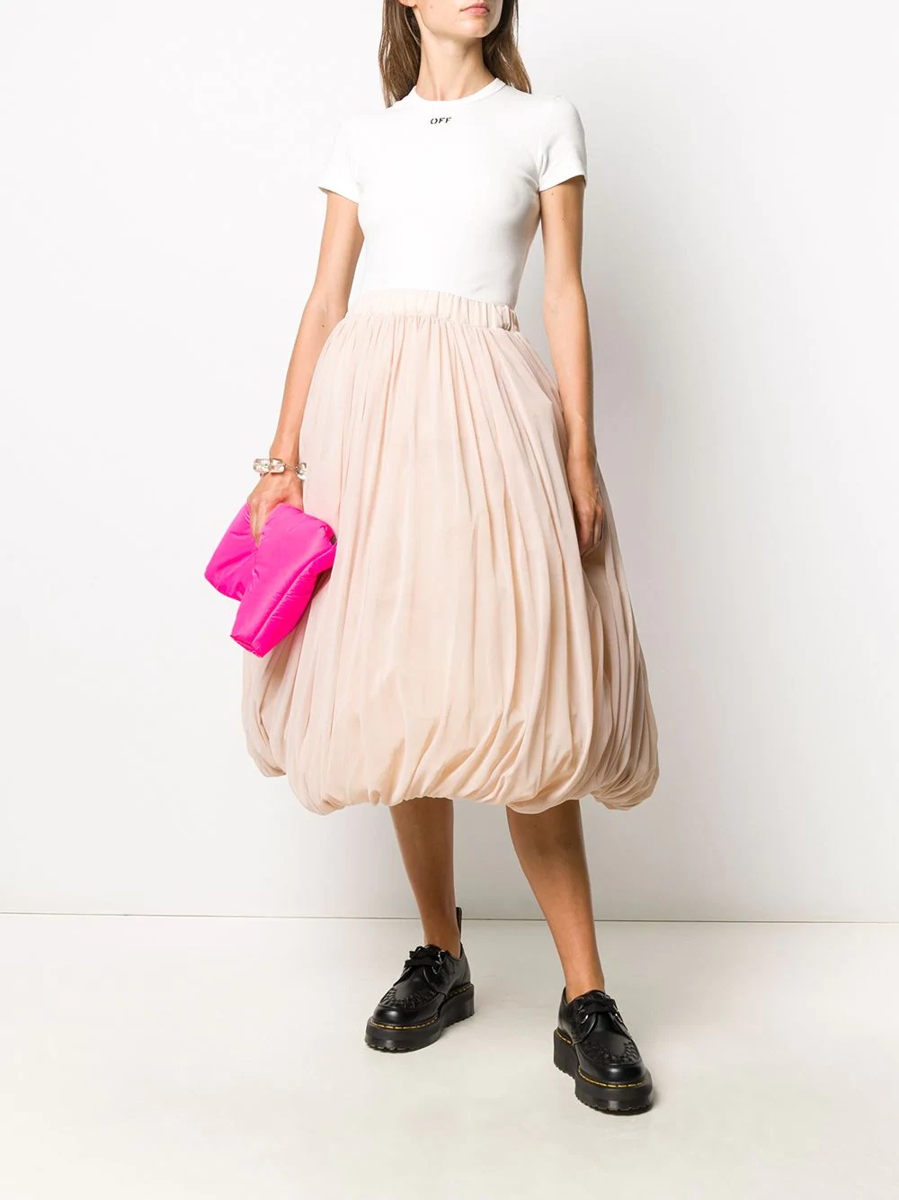 pleated balloon skirt  - 2