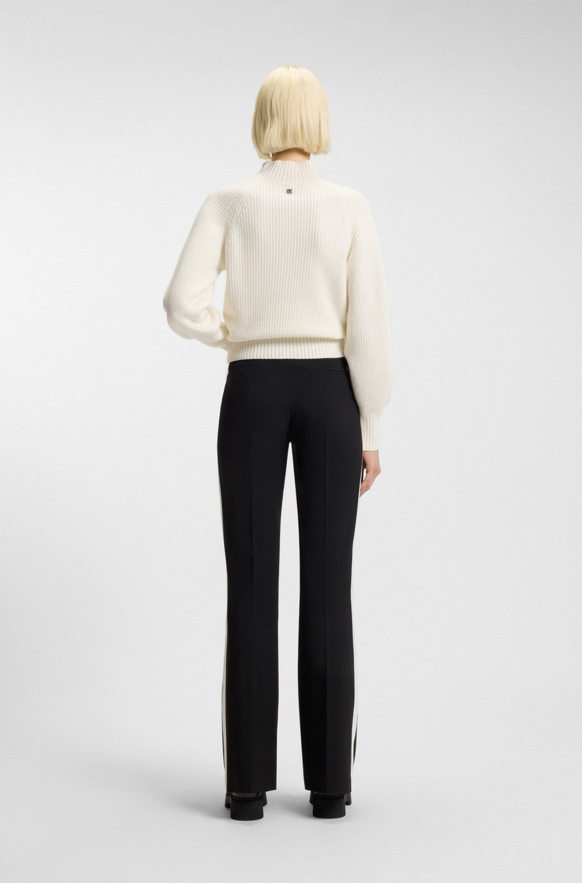 LOOSE-FIT ROLLNECK SWEATER WITH RAGLAN SLEEVES - 4