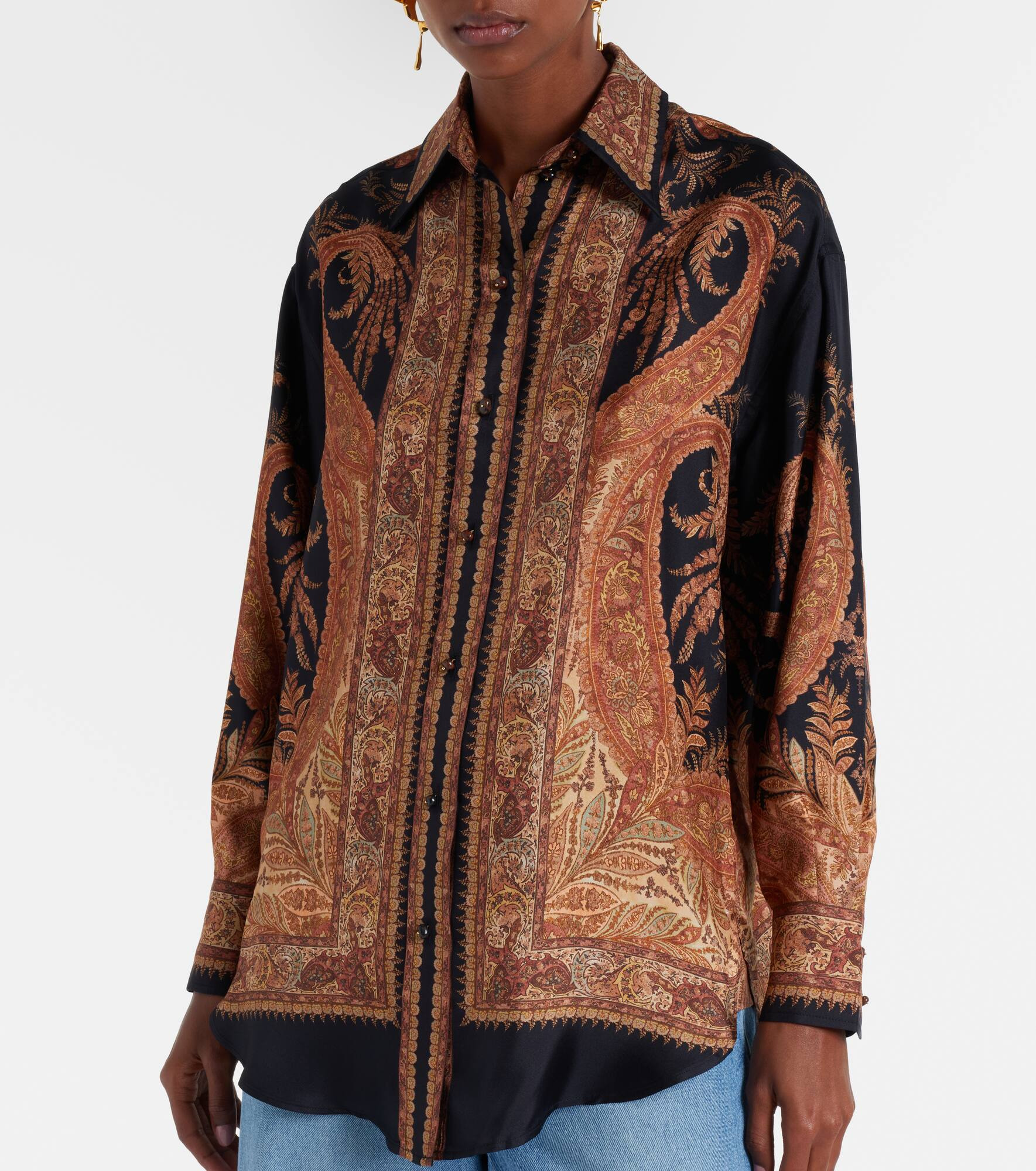 Hypnotic paisley silk shirt - 6