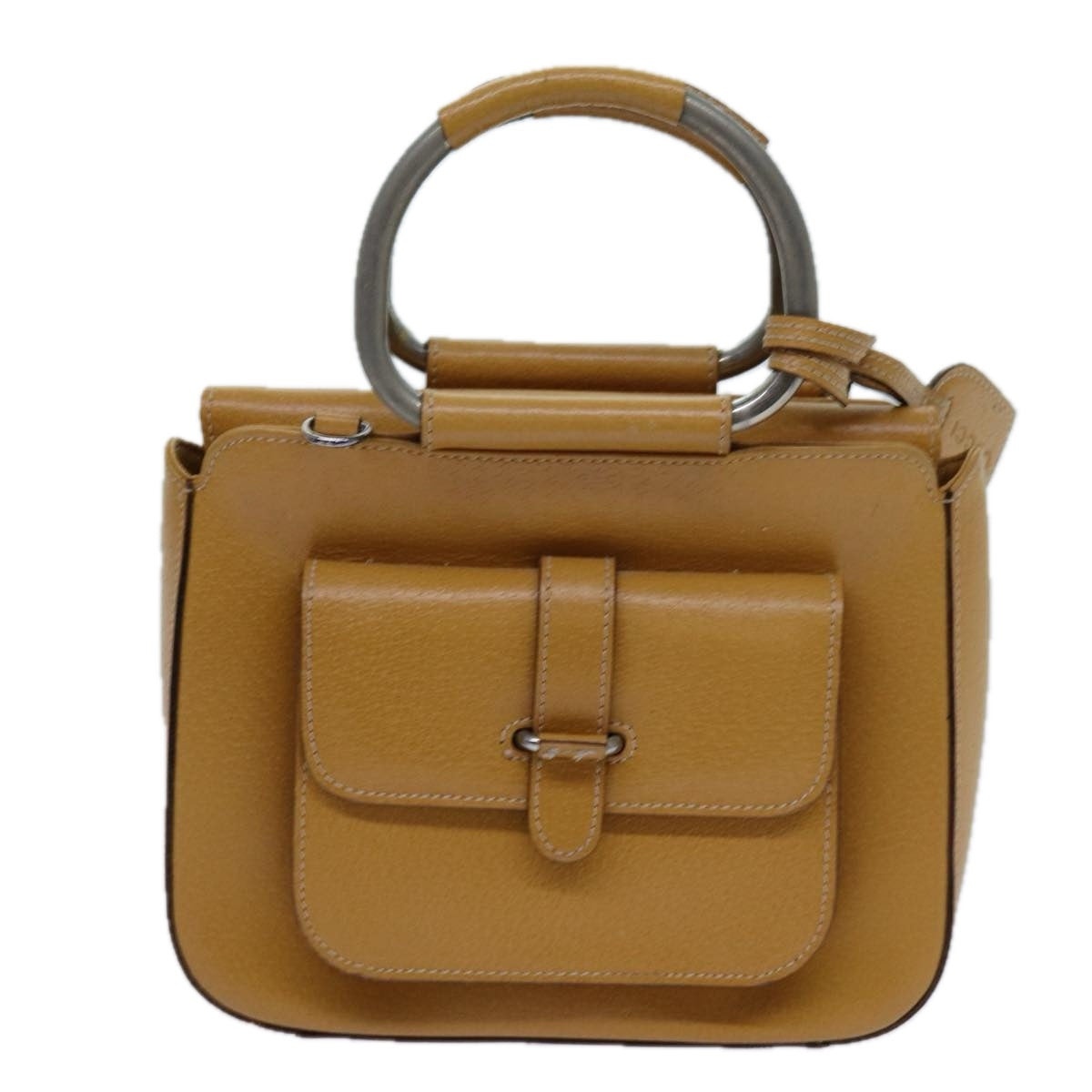 GUCCI Hand Bag Leather Brown - 13