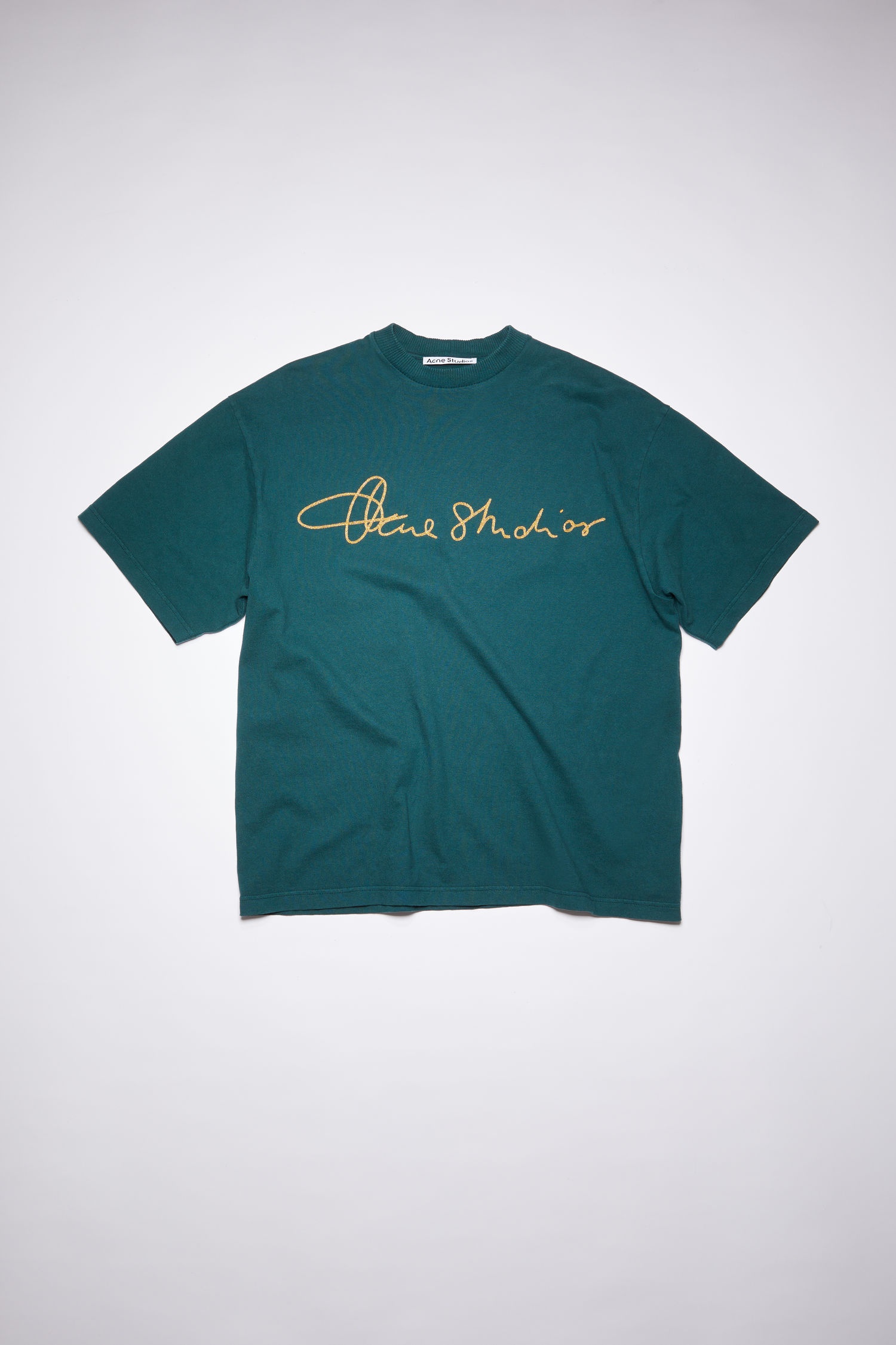 Cotton logo t-shirt - Deep Green - 4