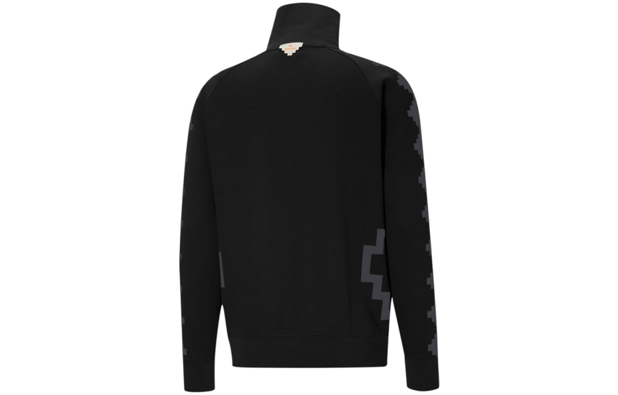 PUMA x PRONOUNCE Crossover Contrasting Colors Casual Sports Knit Jacket Black 532141-01 - 2