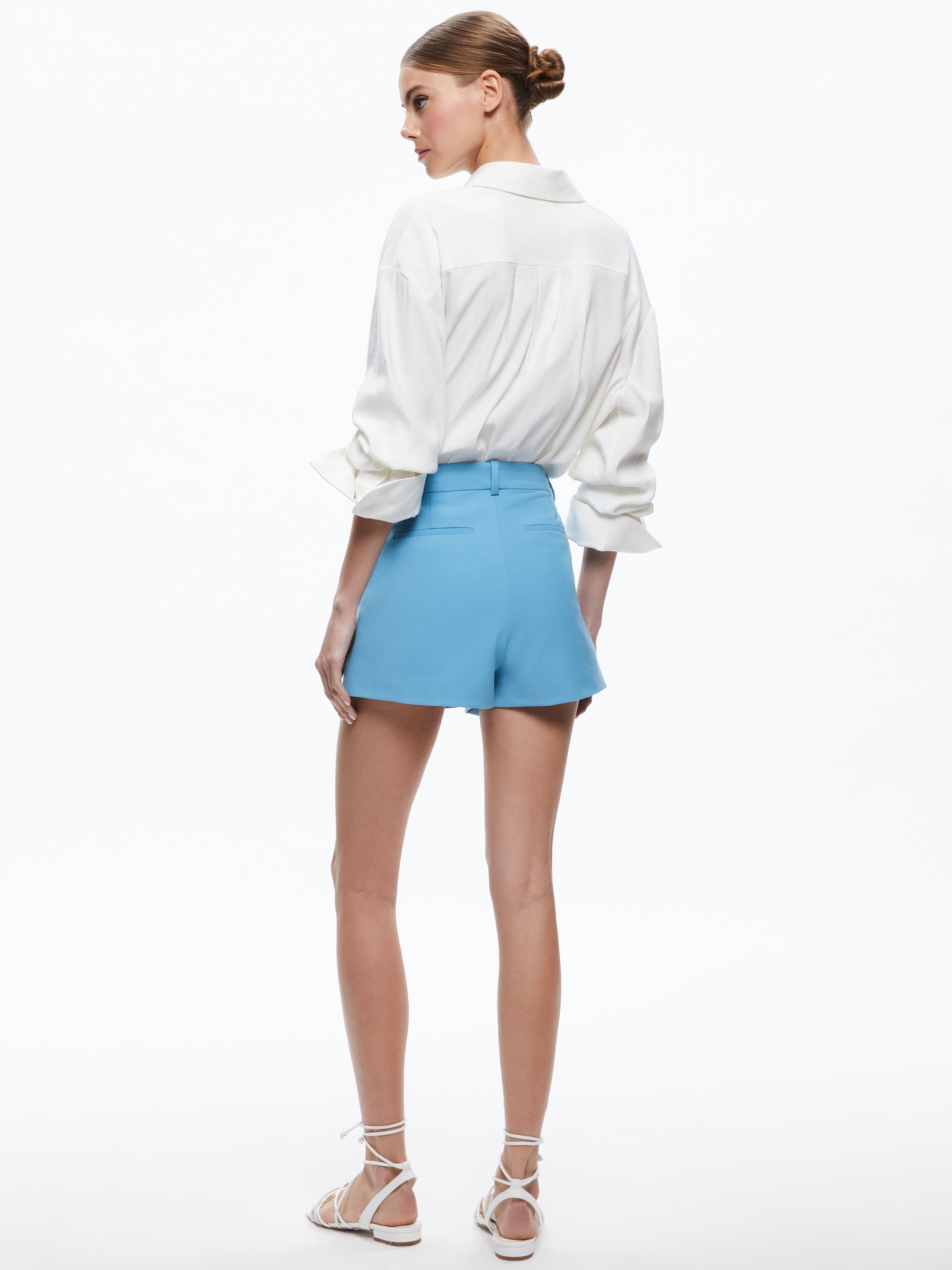 GARY HIGH WAISTED FRONT PLEAT SHORT - 3