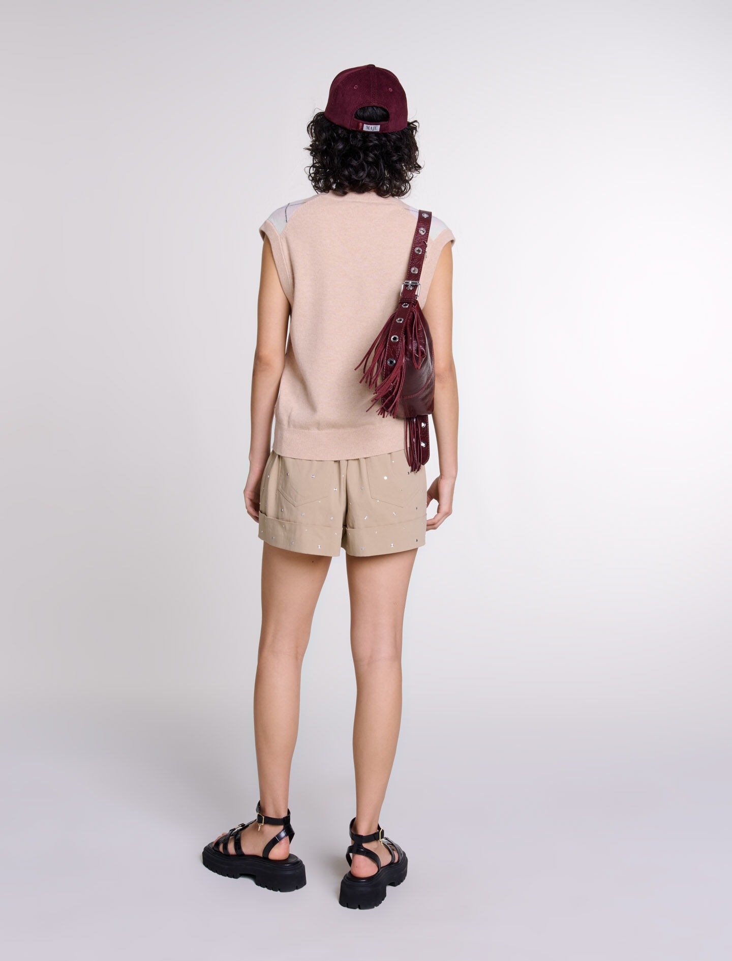 Sleeveless wool blend jumper - 4