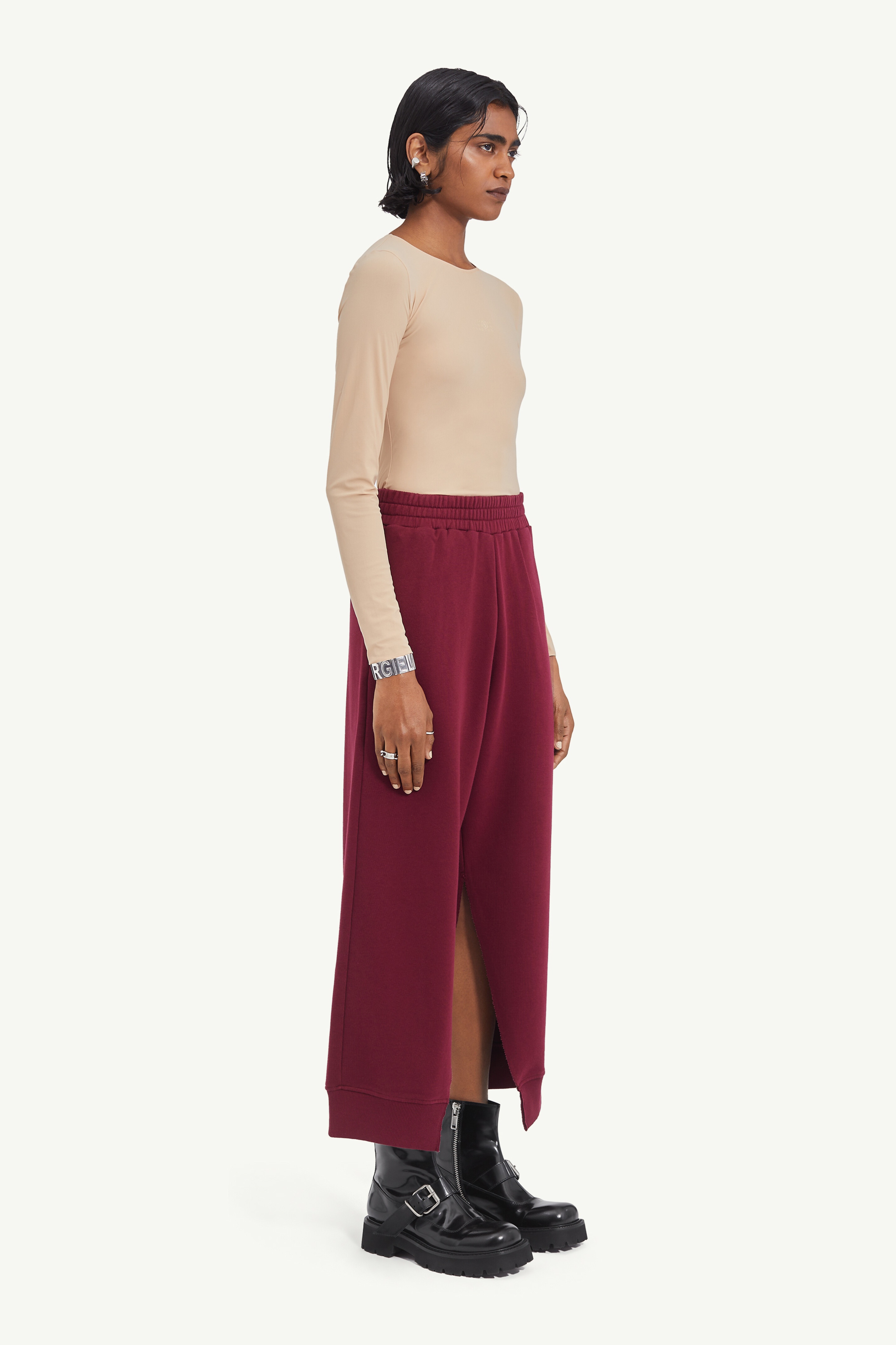 Slit hem track pants - 3