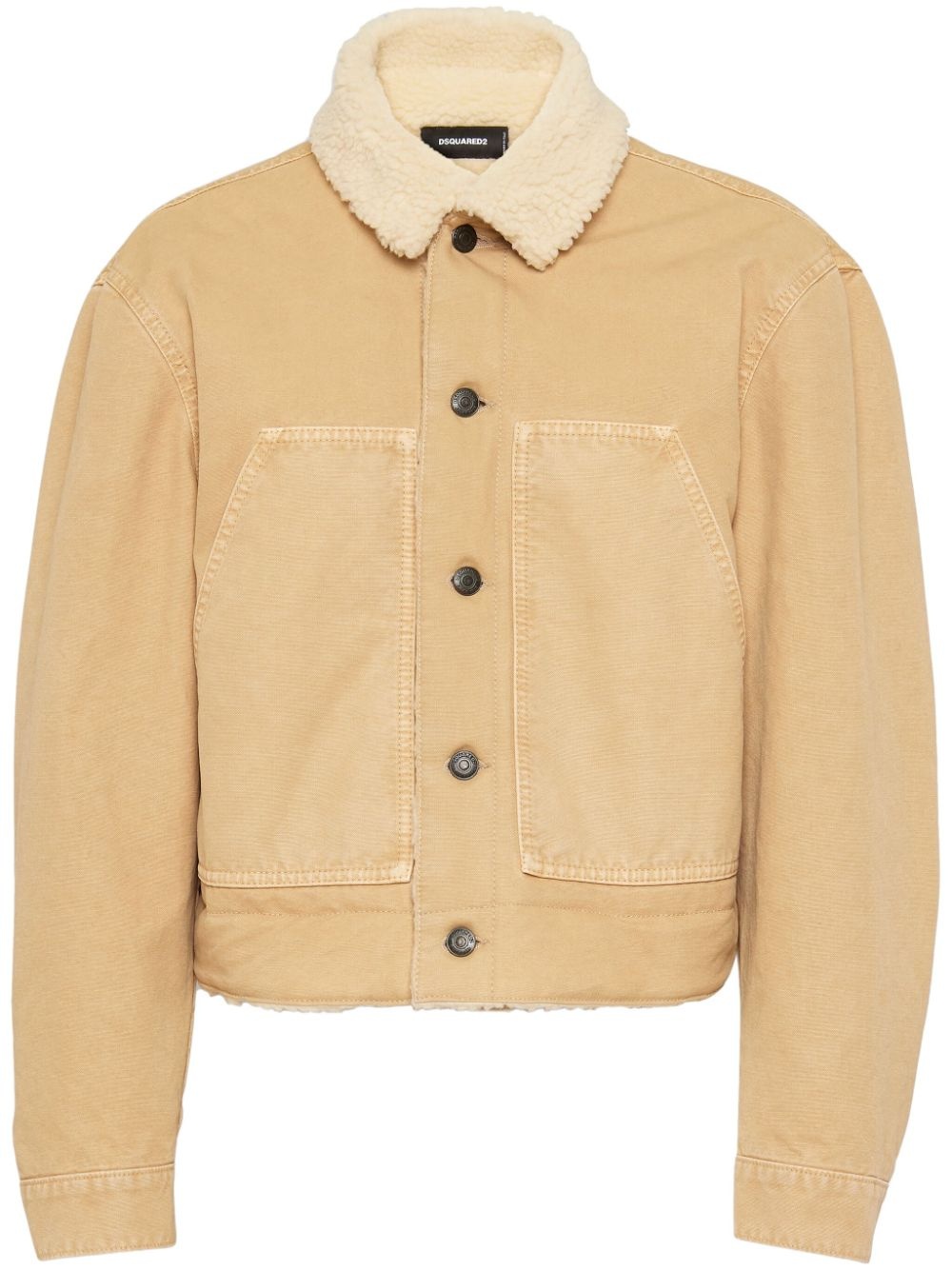 Icon shearling-trim jacket - 1