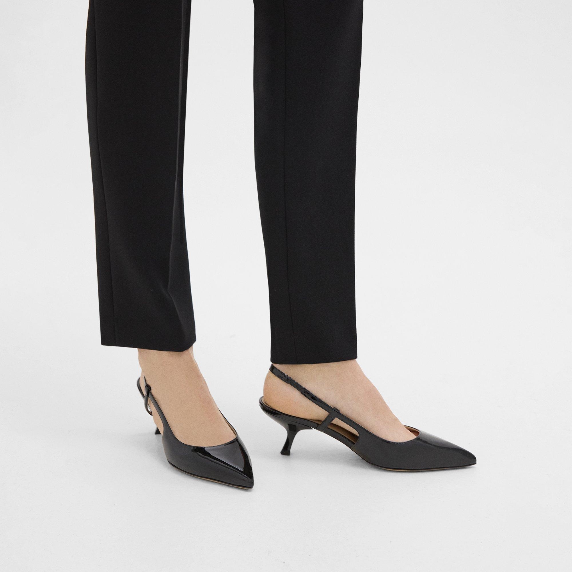 Micro Slingback Pump in Patent Leather - 2
