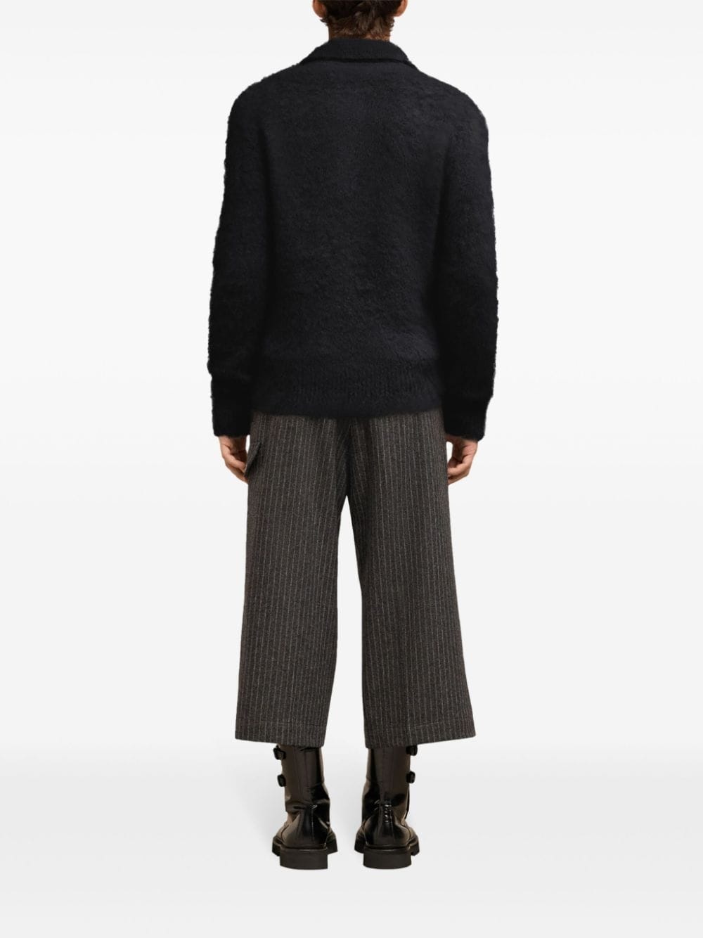 brushed-effect polo top - 4