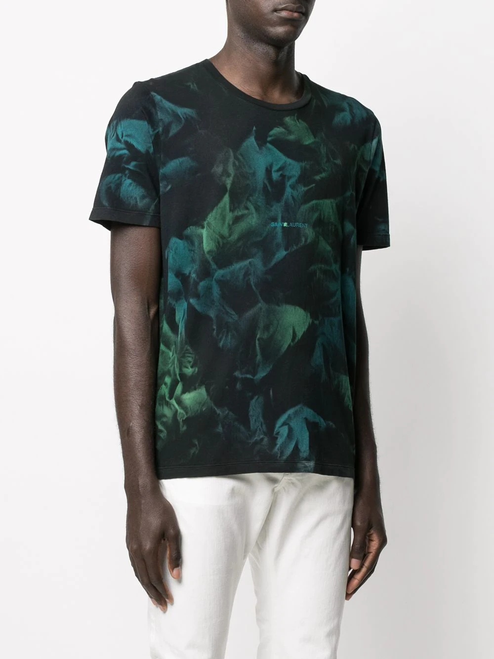 abstract-print T-shirt - 3