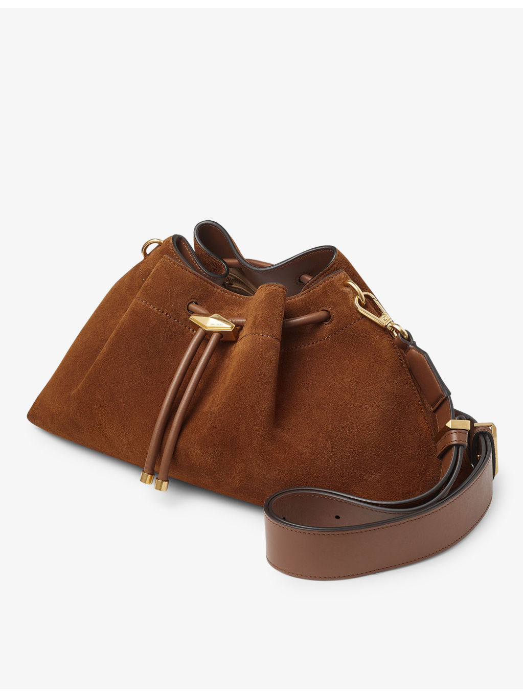 Cinch suede shoulder bag - 3
