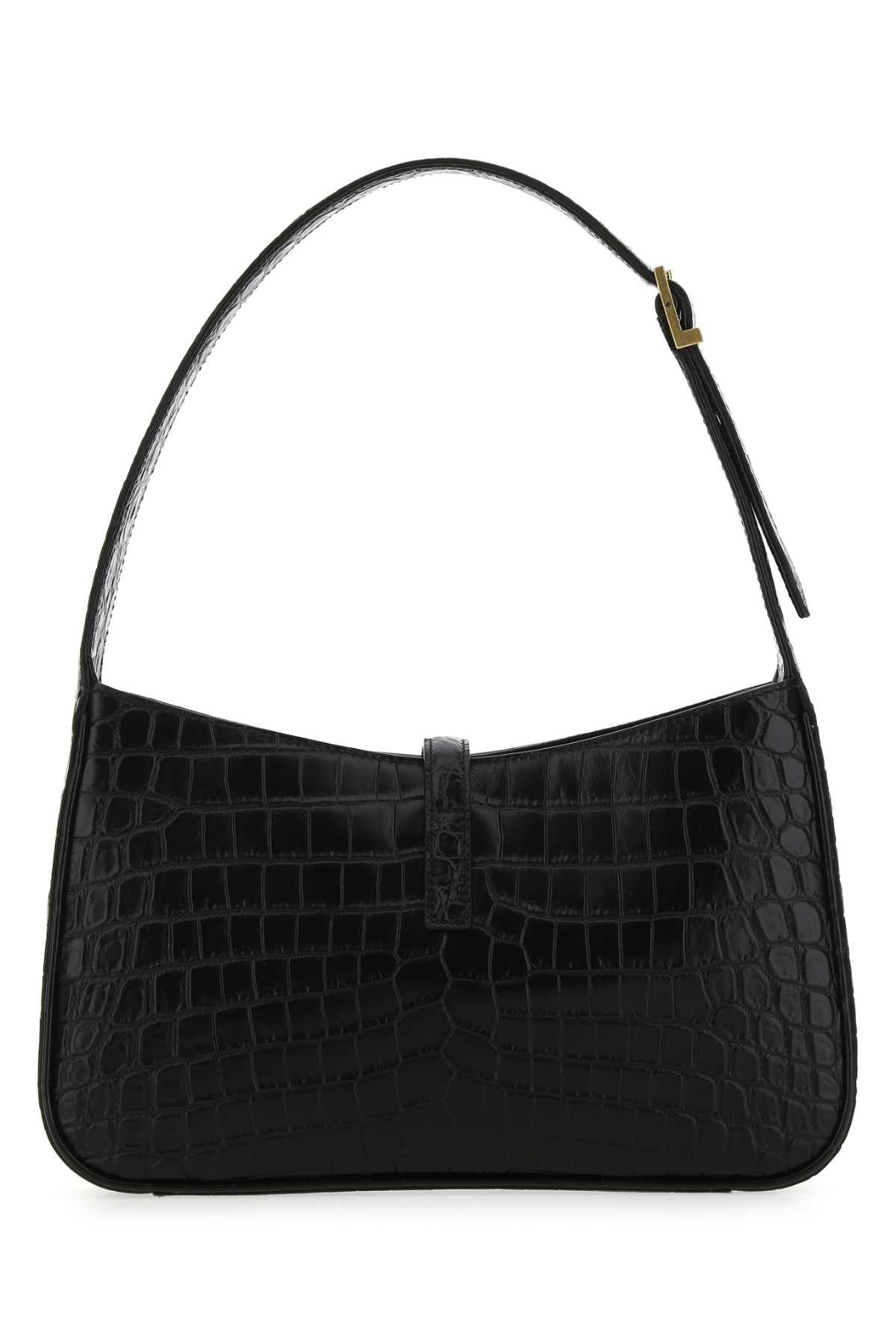 Saint Laurent Women Black Leather Le 5 A 7 Shoulder Bag - 3