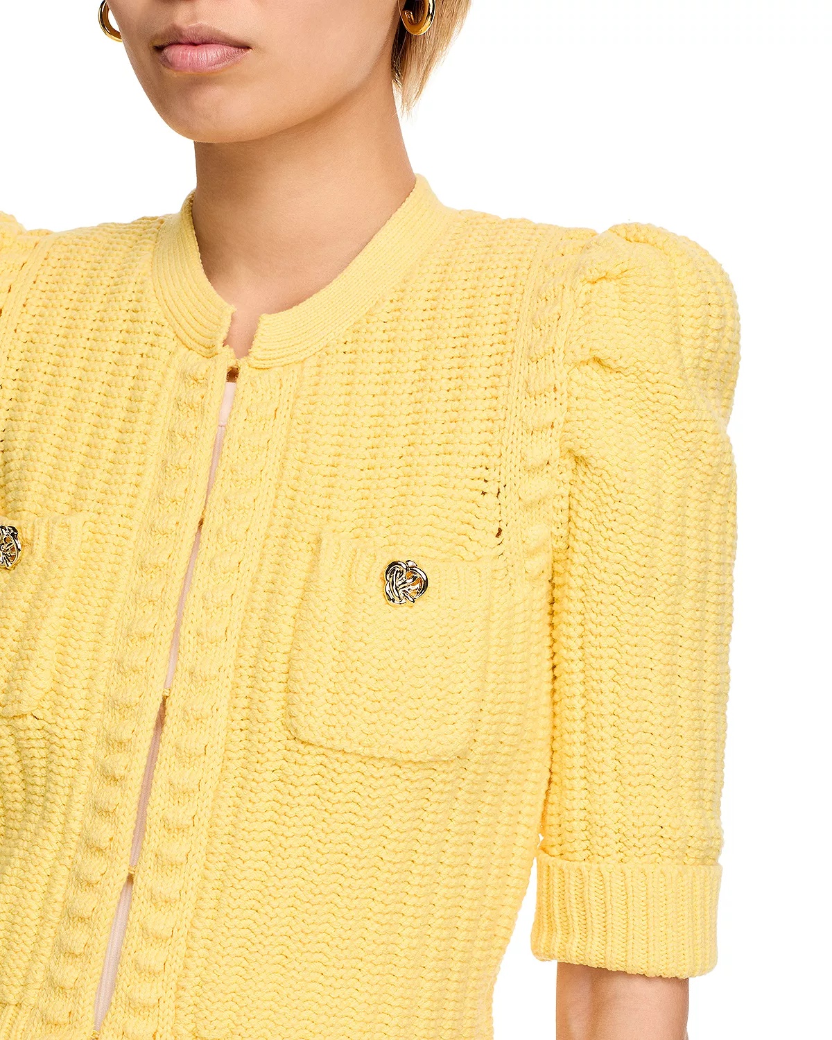 Delilah Crop Textured Cardigan - 4