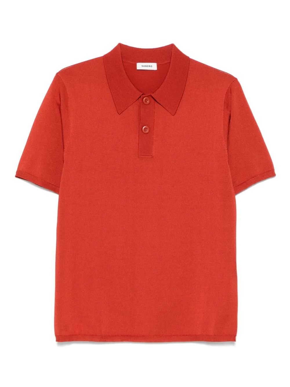 fine-knit polo shirt - 1