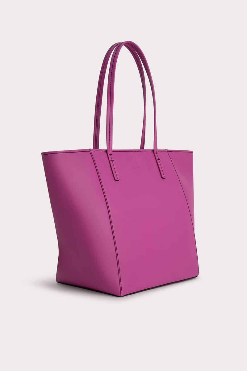 BY FAR Club Tote Fuchsia Box Calf Leather outlook