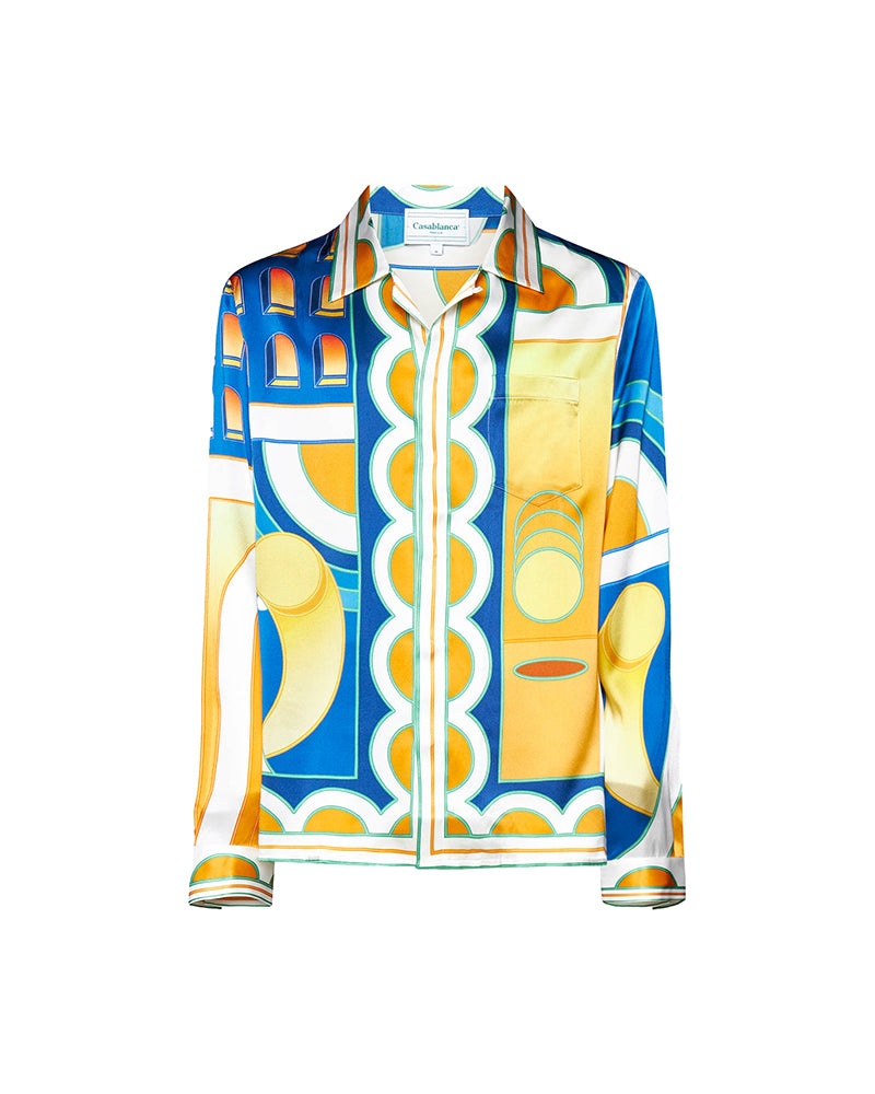 Paysage Silk Shirt - 1