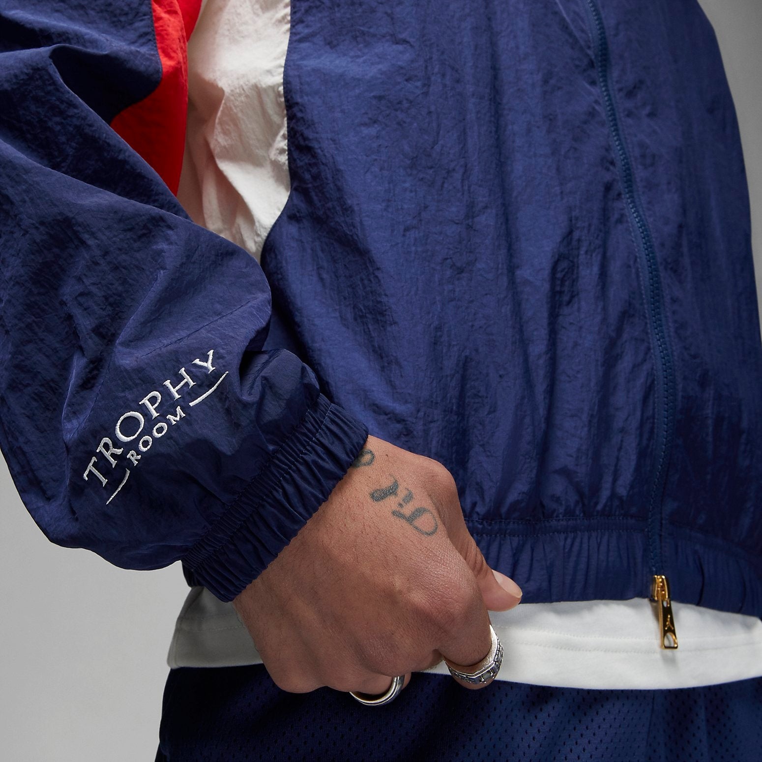 Air Jordan x Trophy Room USA Woven Track Jacket 'Navy Red' DR2954-410 - 6