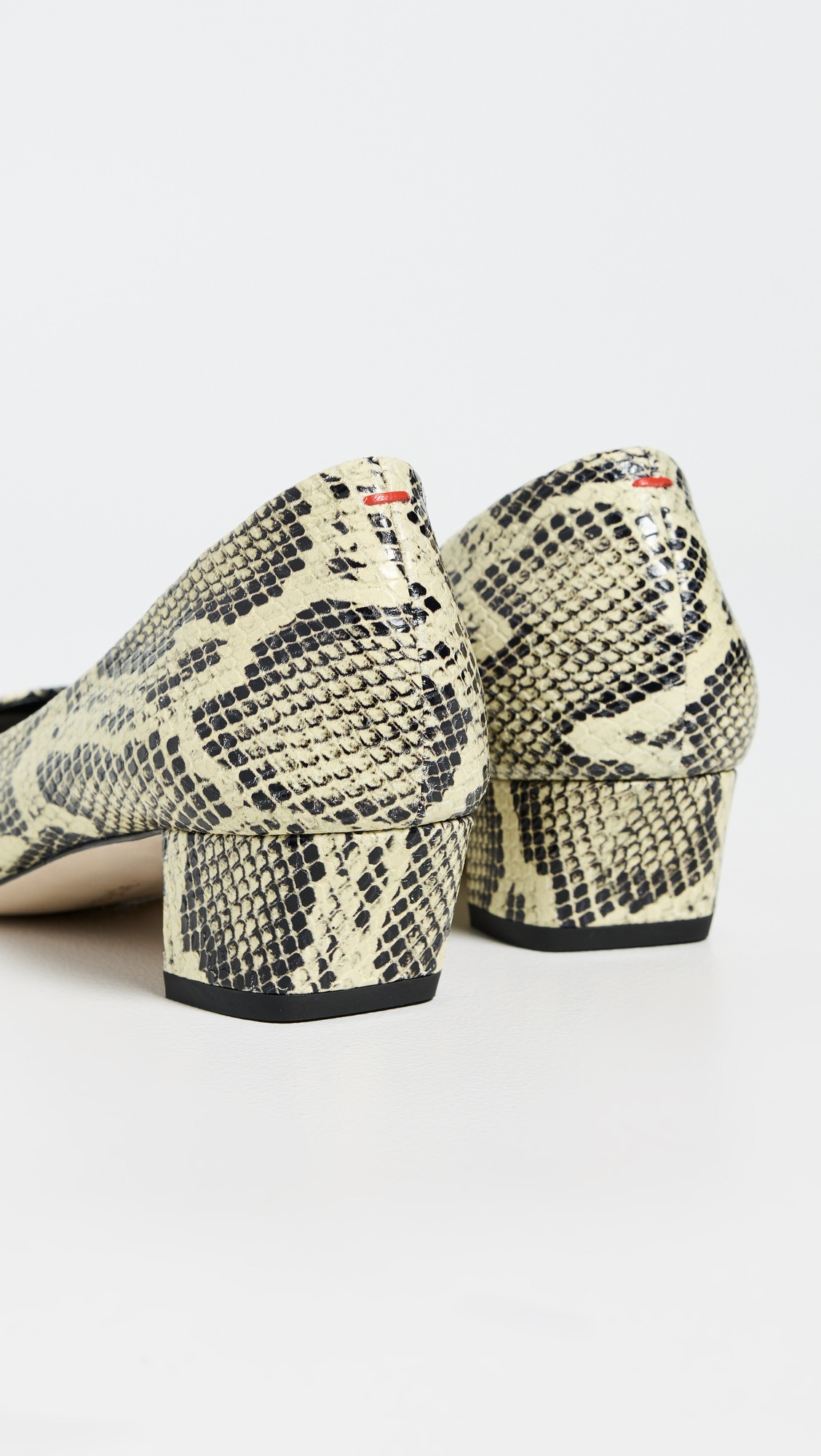 Helia Snake Print Calf Leather Heels - 3