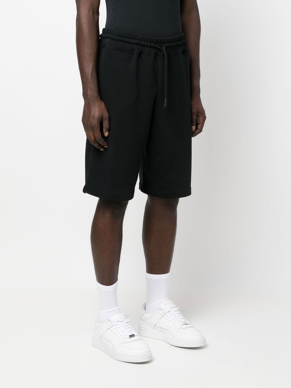LOGO-PRINT DETAIL BERMUDA SHORTS - 4