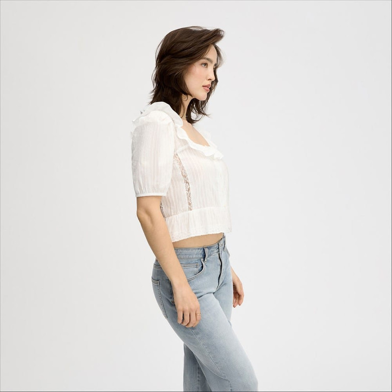 Short Sleeve Peasant Top 3